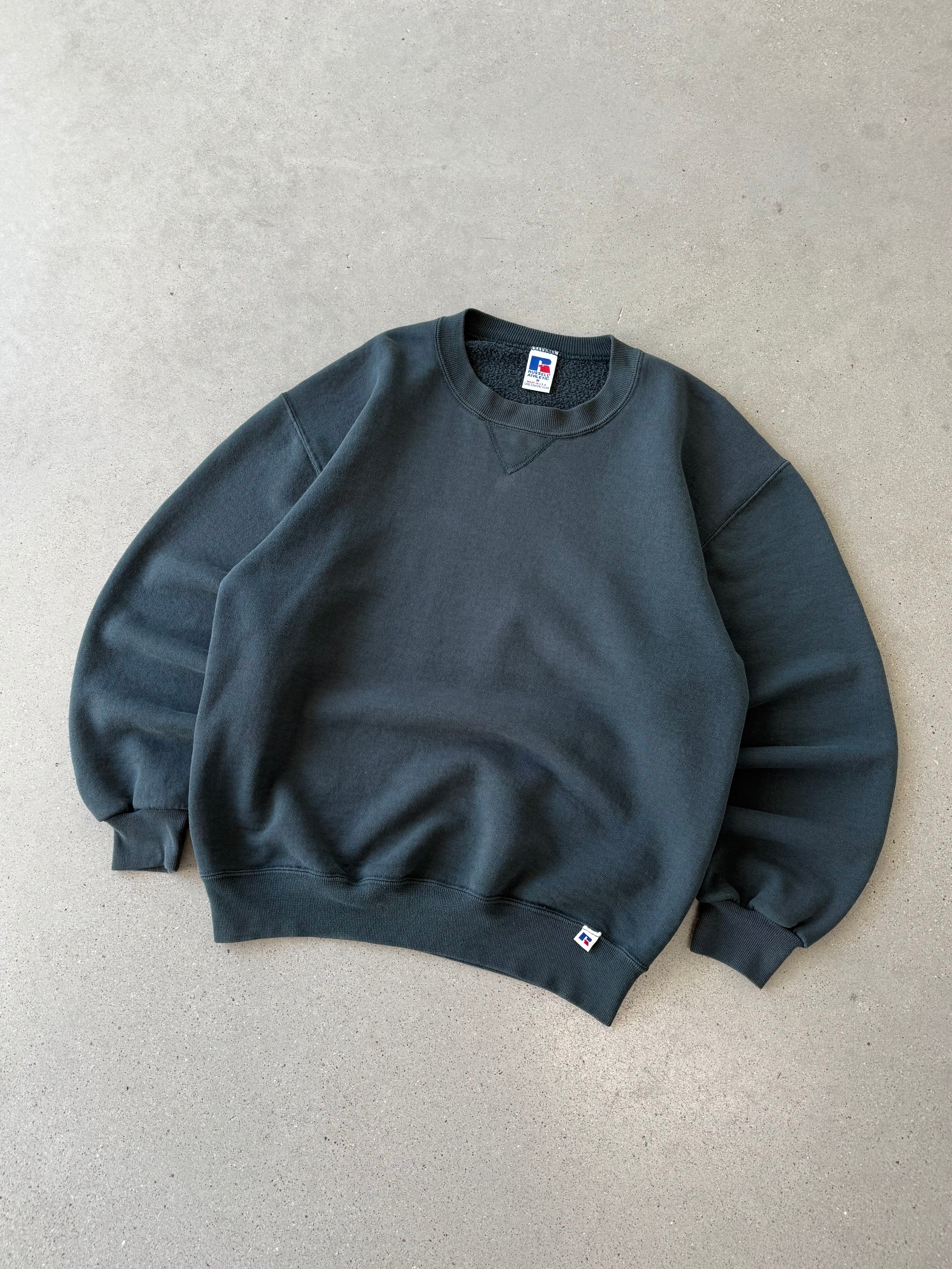 Vintage Russell Athletic Deep Foam Green  Sweatshirt - M