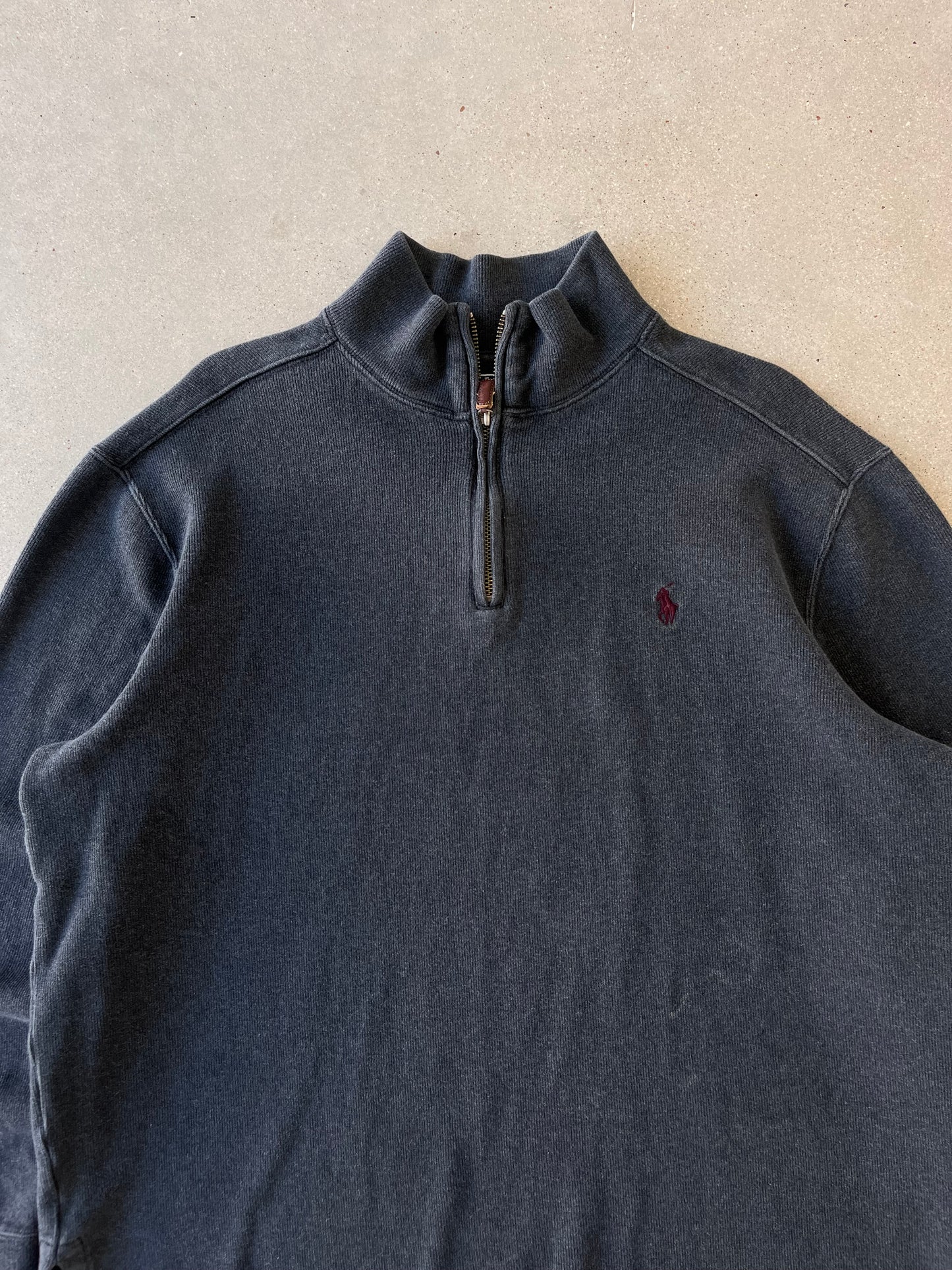 Vintage Polo Ralph Lauren Gray Quarter Zip - L