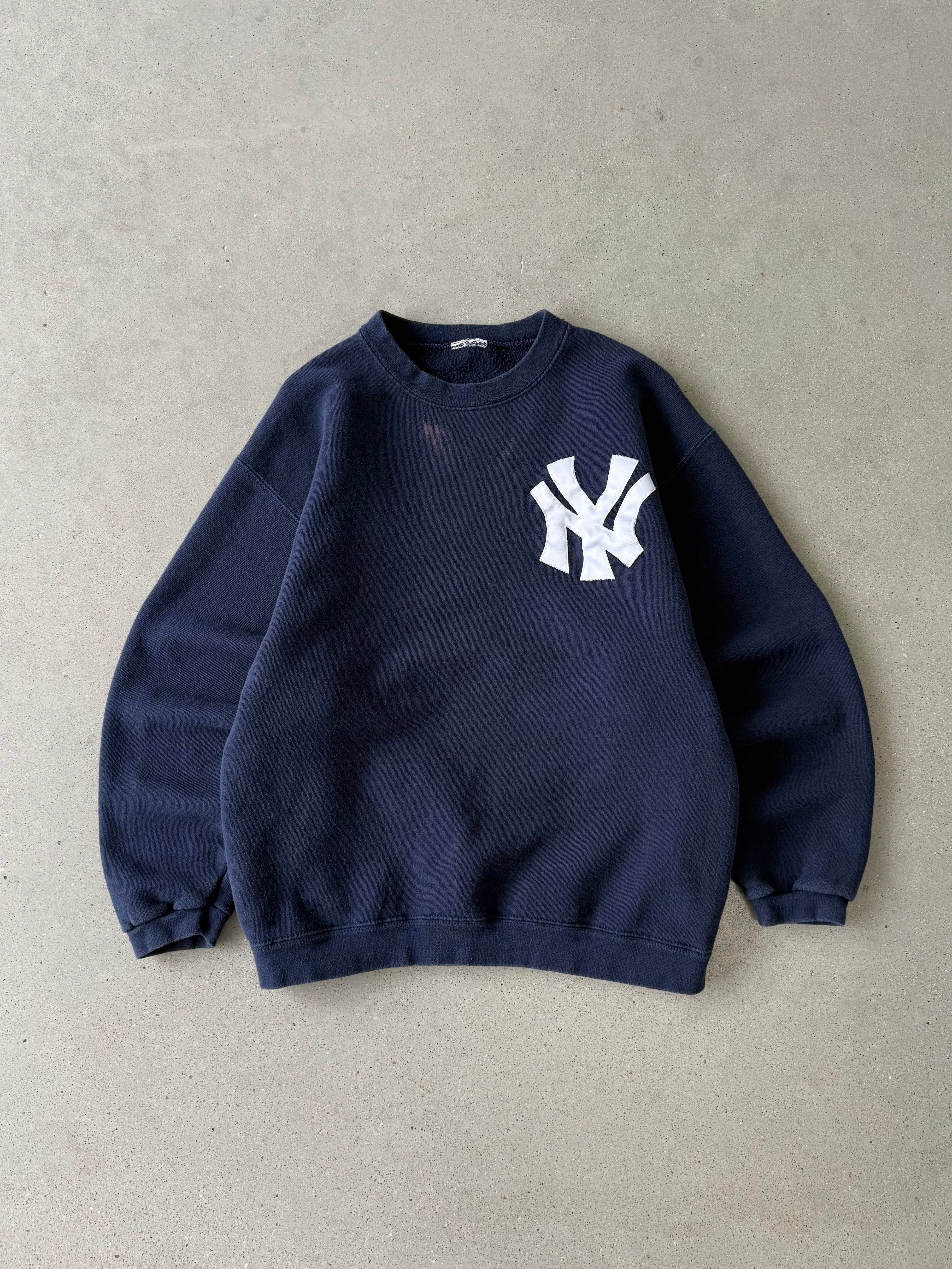 Vintage NY Yankees Patched Crewneck - S