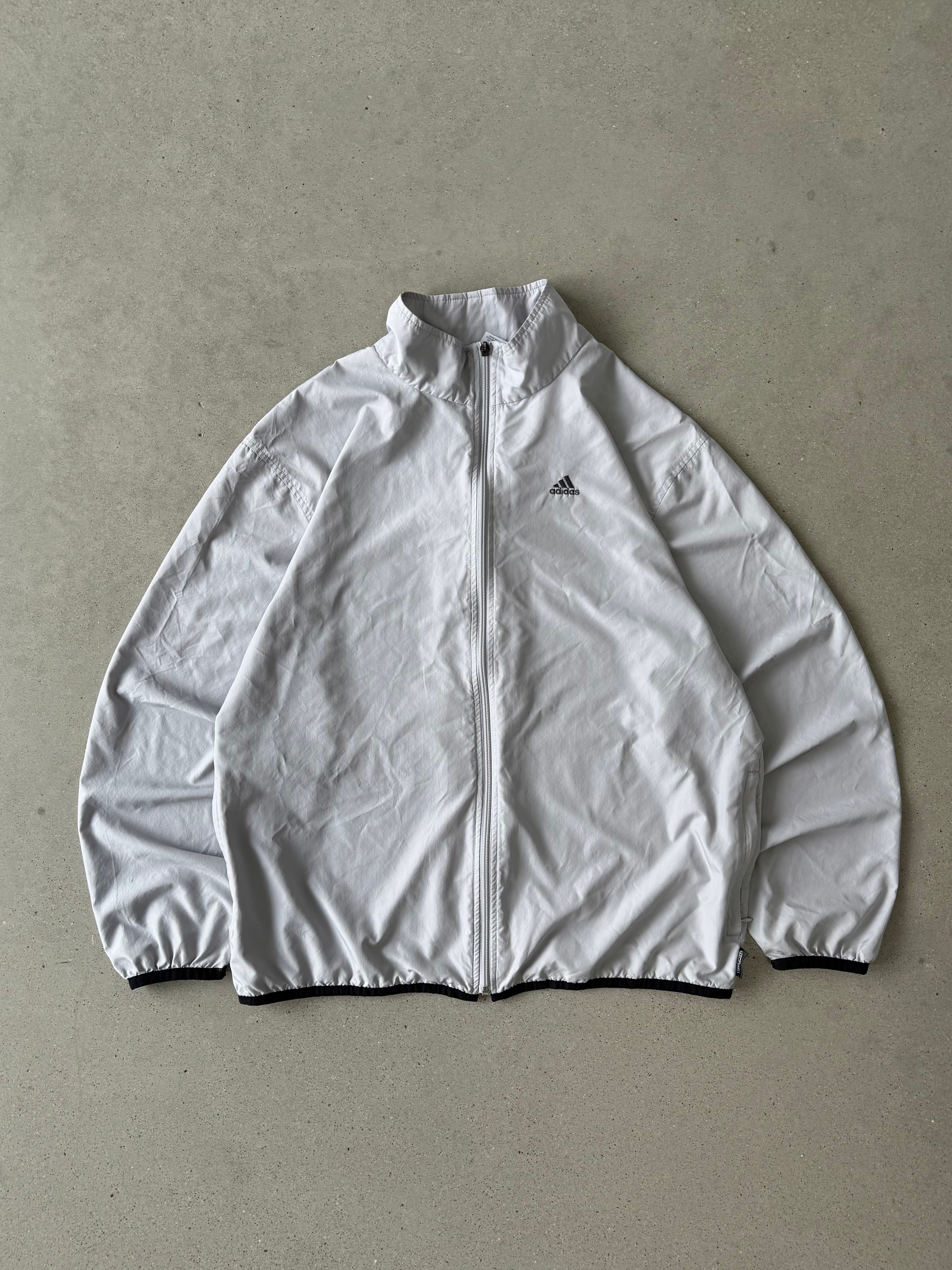 Vintage Adidas Gray Windbreaker - L