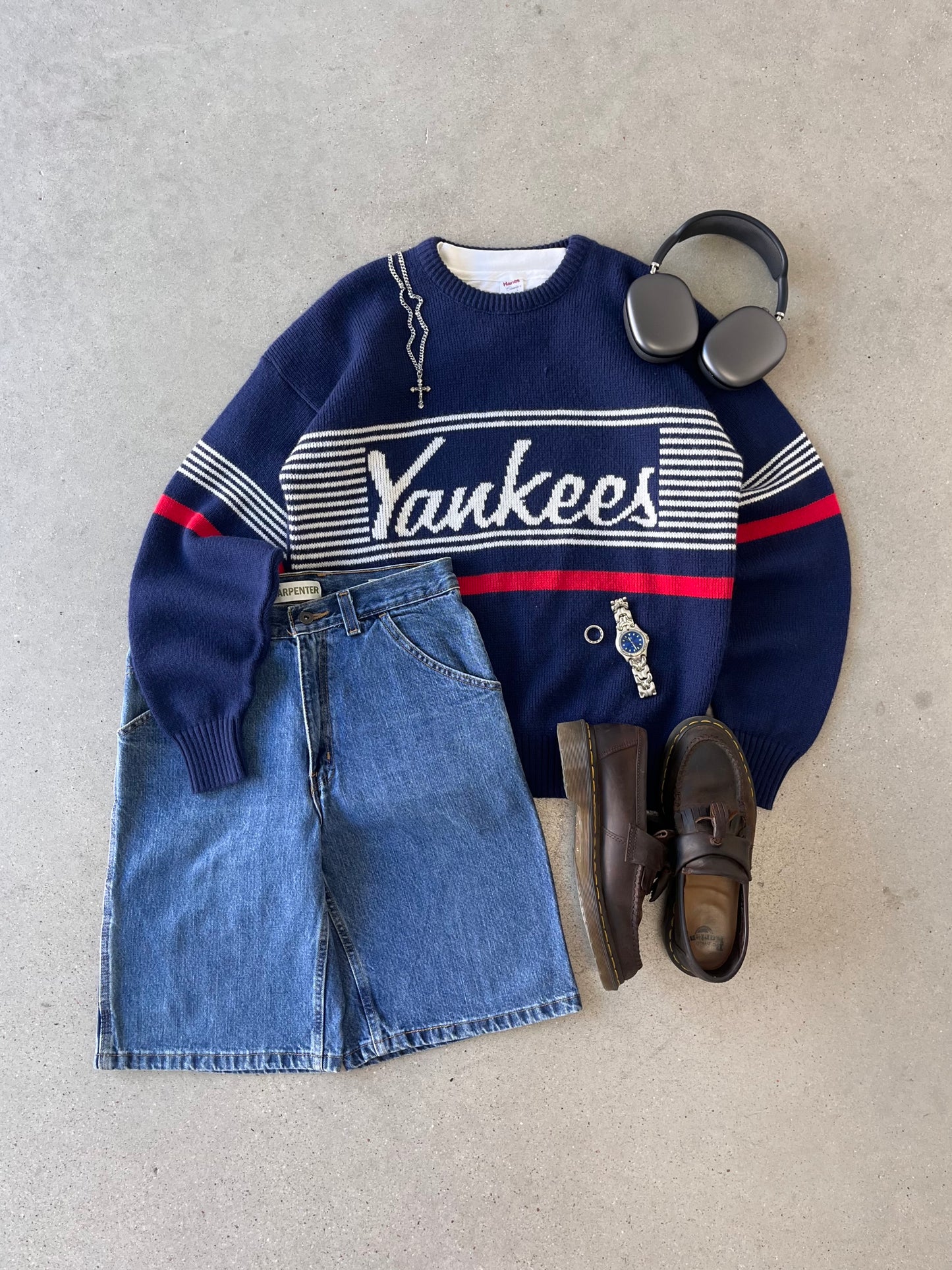 Vintage 90s MLB Yankees Sweater - L