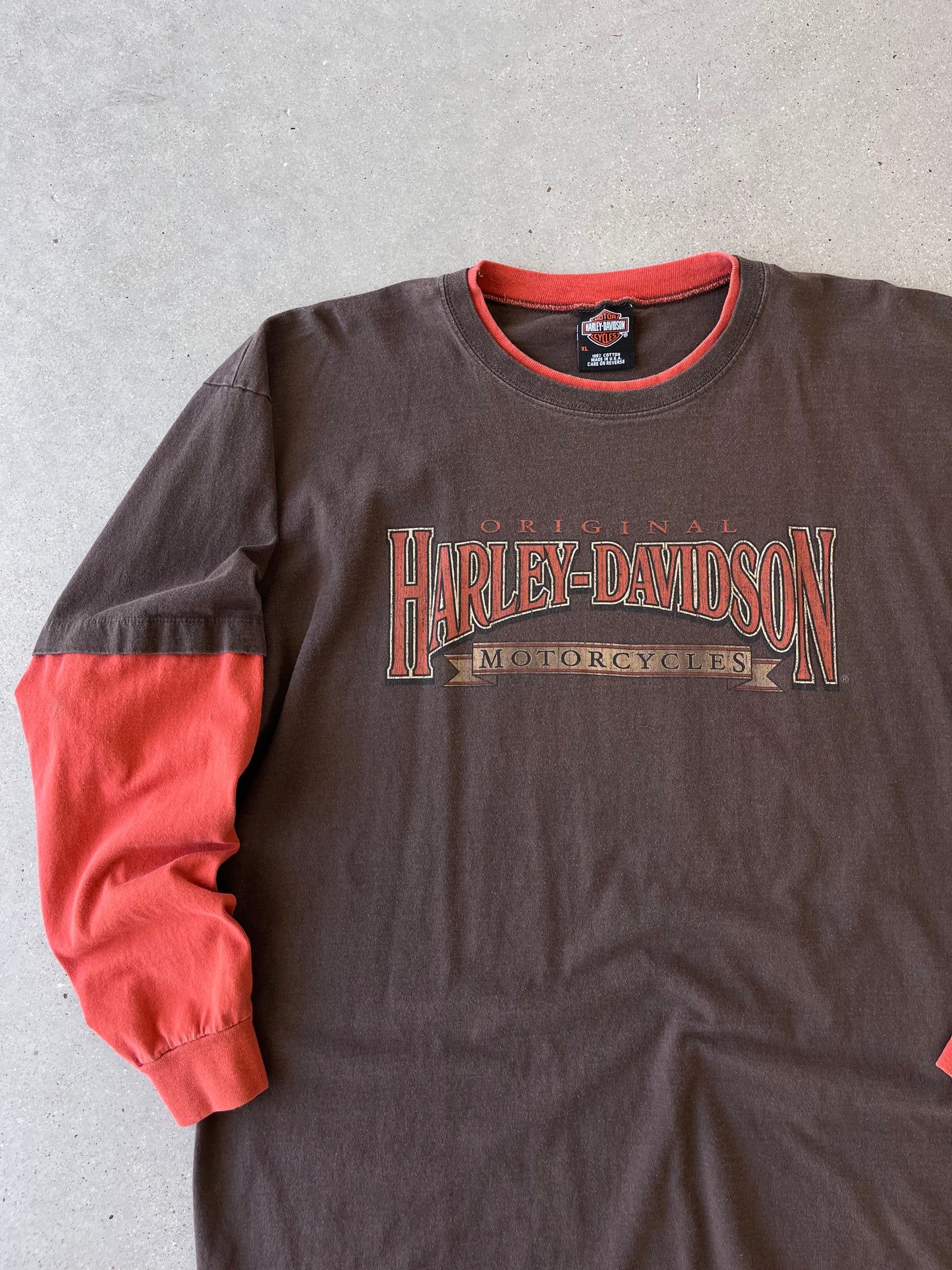 Vintage Minor's Harley Davidson Long Sleeve - XL