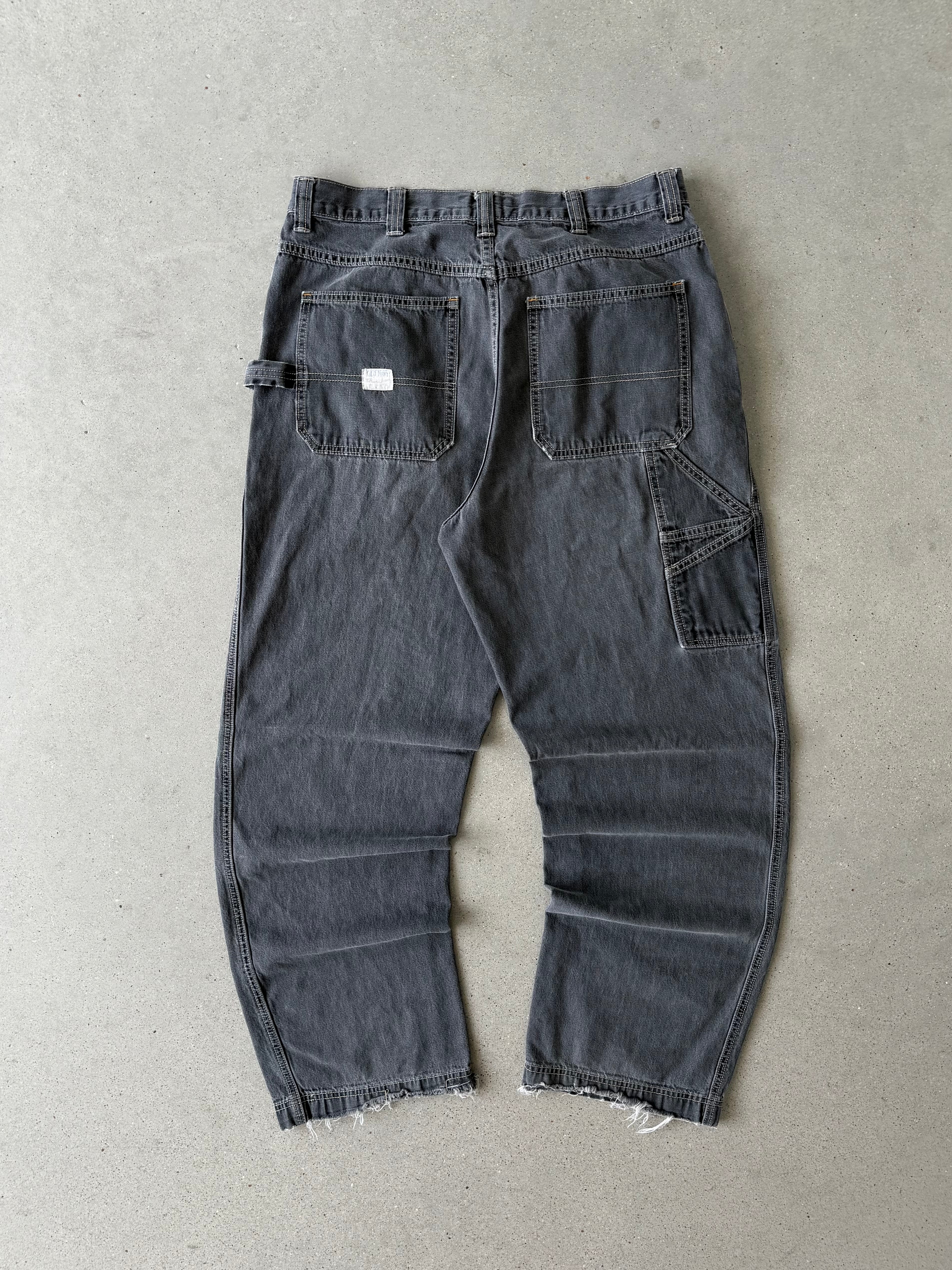 Vintage Old Navy Painters Charcoal Carpenter Pants - 36x32