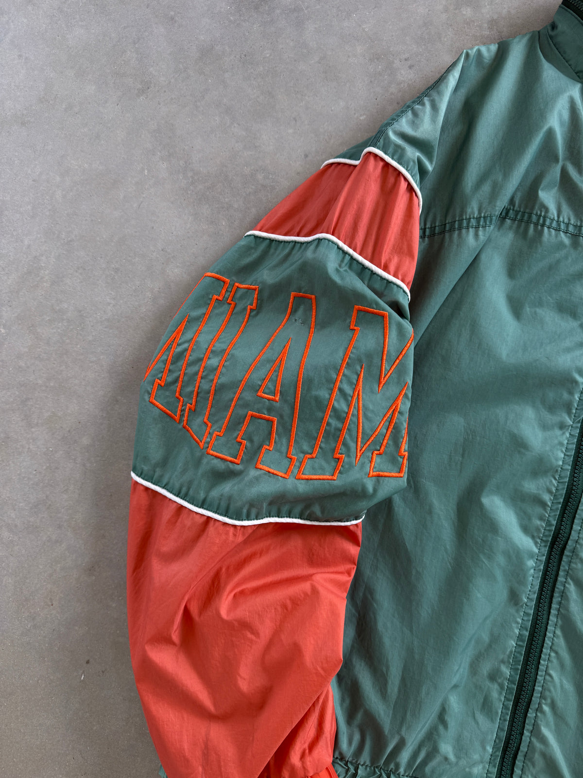 Vintage 1990s University of Miami Starter Zip-up Sweatshirt (L)