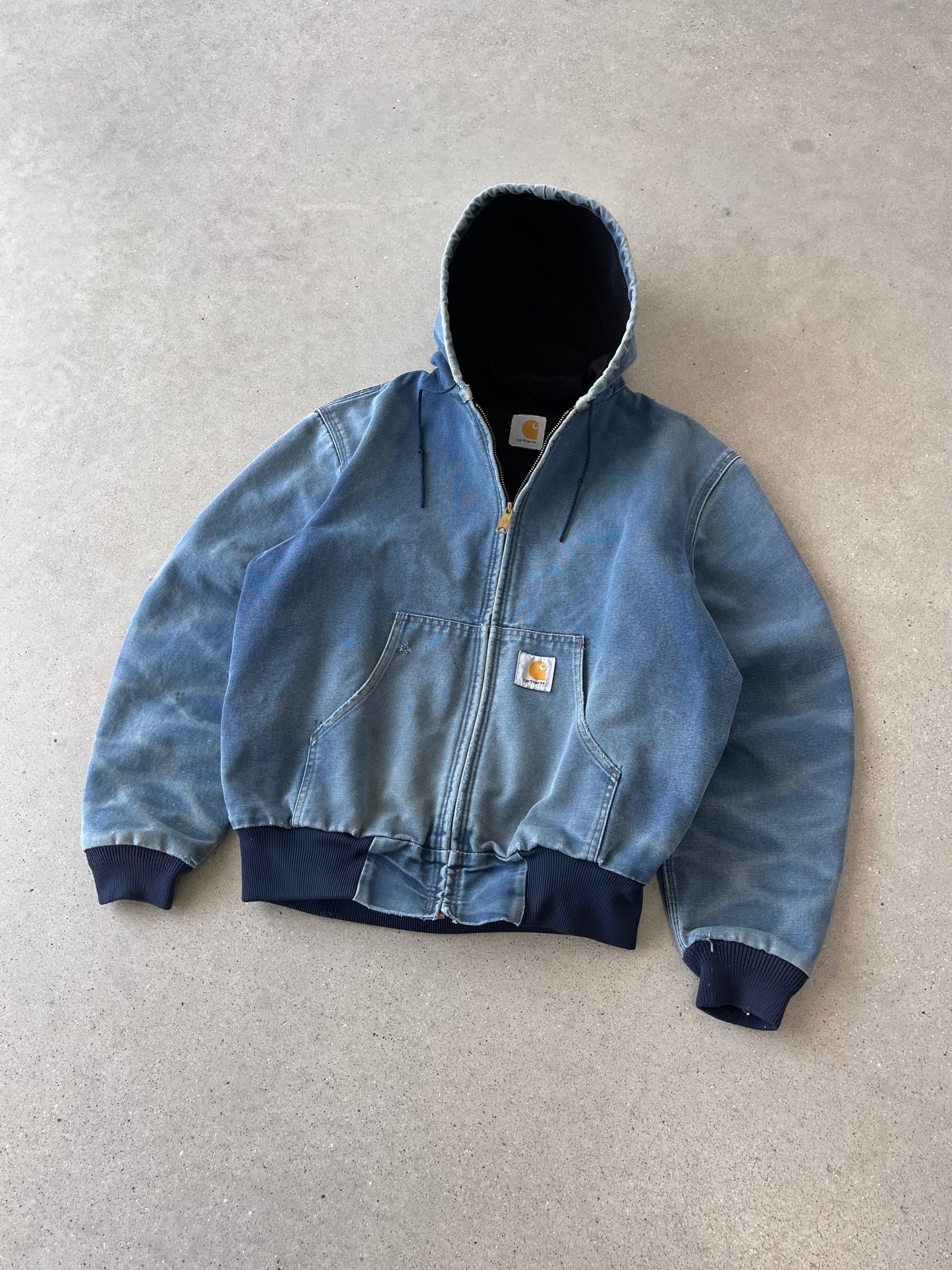 Vintage Carhartt Faded Navy Active Jacket - M