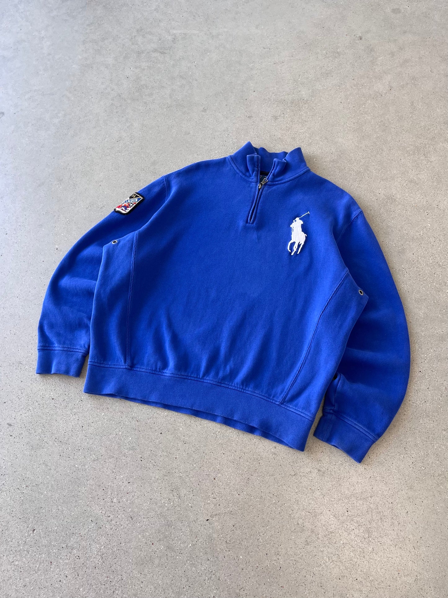 Vintage Polo Ralph Lauren Blue Quarter Zip - L