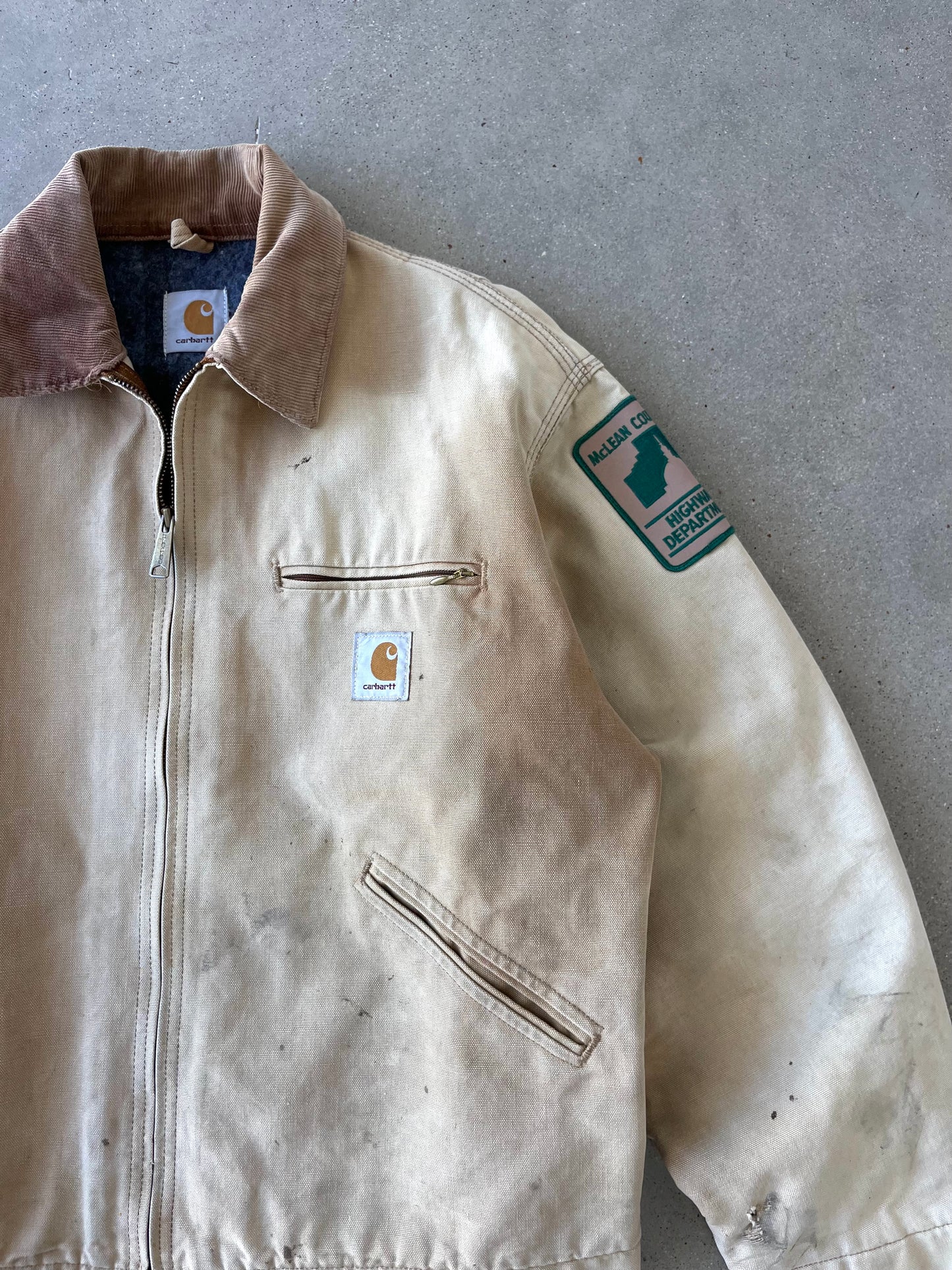 Vintage 90s Carhartt McHill County Detroit Jacket - L