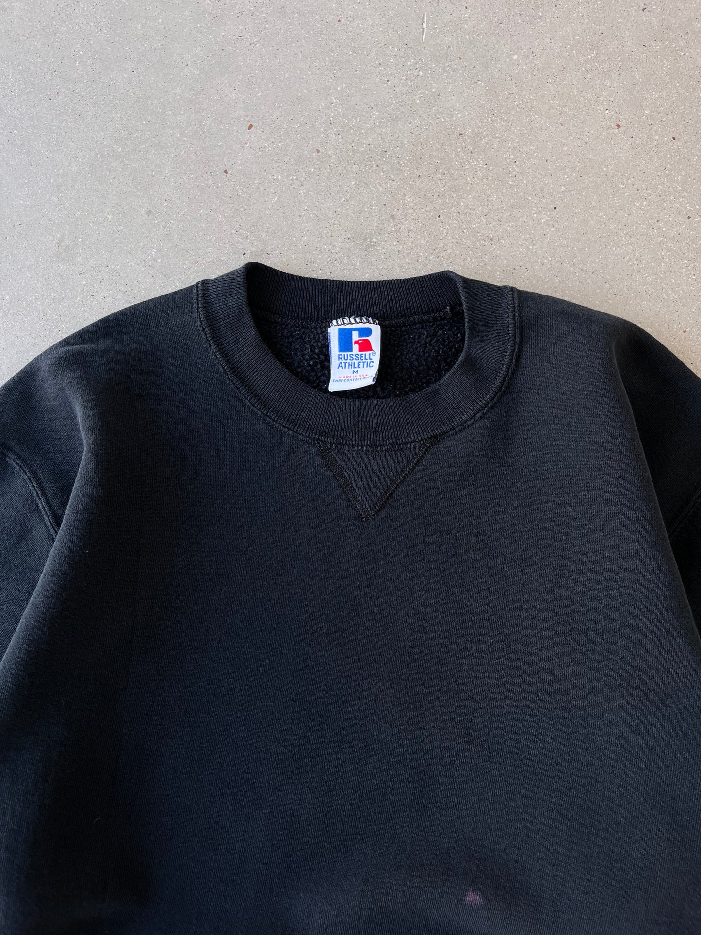 Vintage Black Russell Athletic Crewneck - M