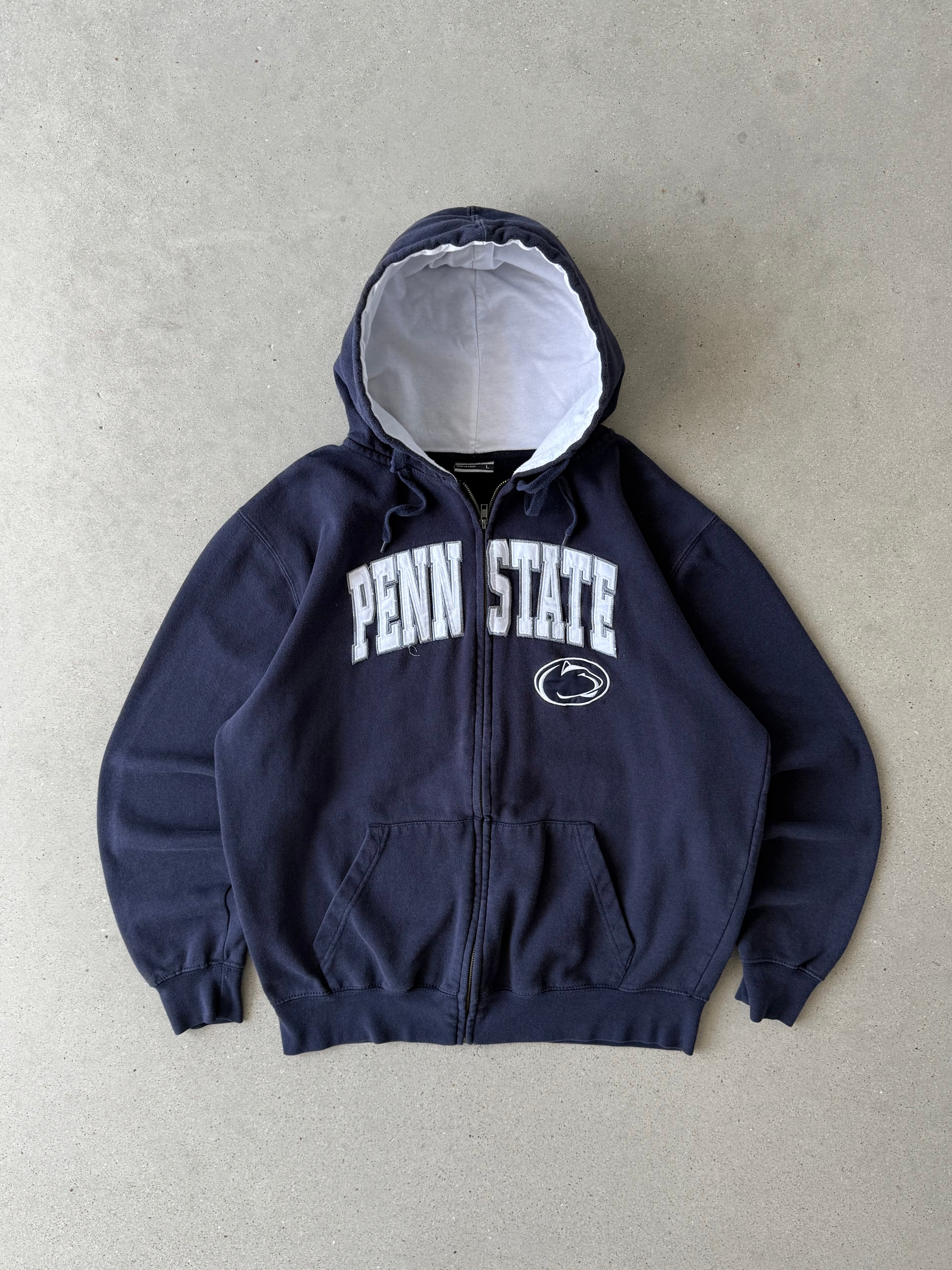 Vintage Penn State Zip-up Hoodie - L