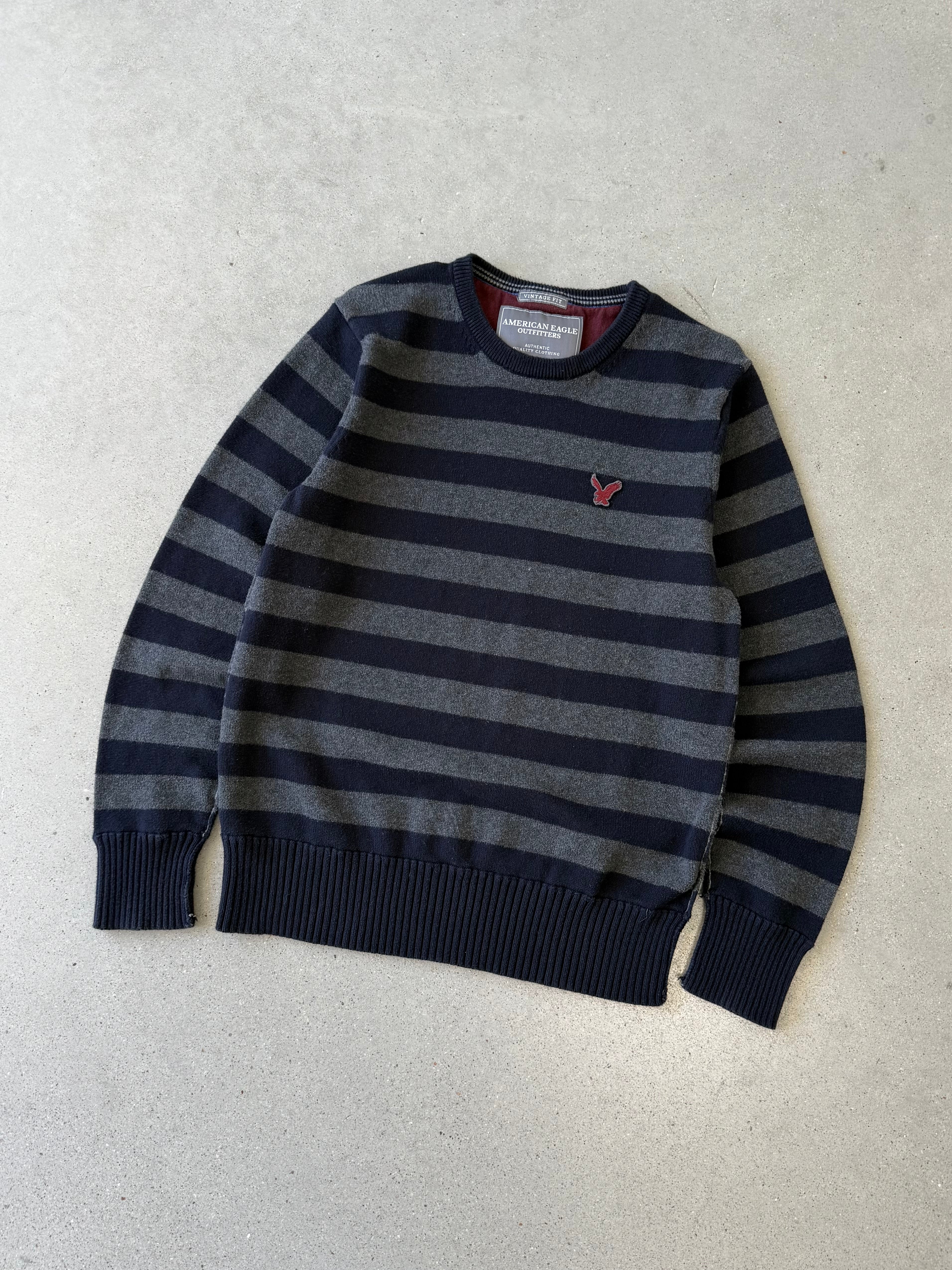 Vintage American Eagle Striped Sweater - L