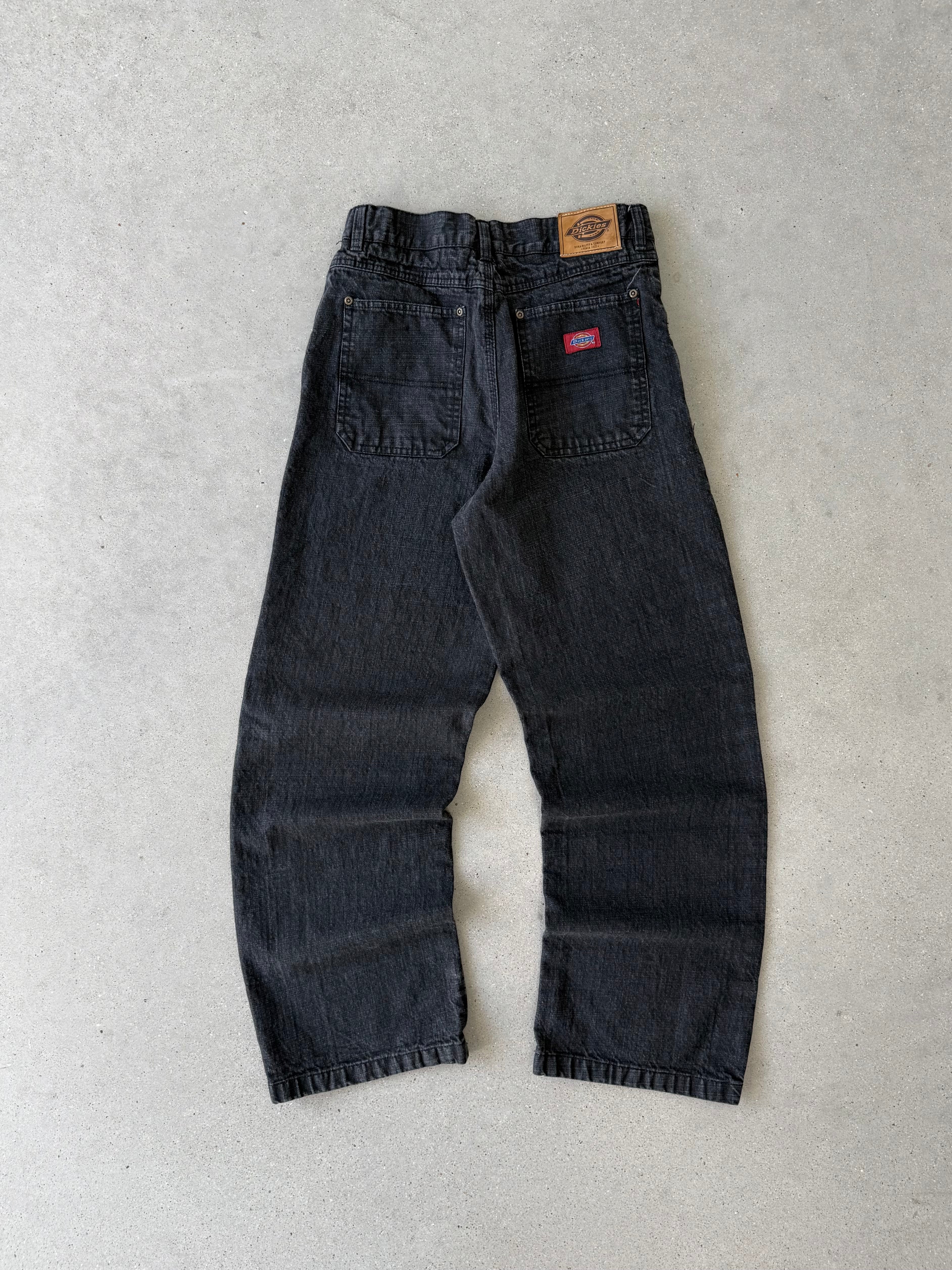 Vintage Women's Dickies Wide Leg Black Denim - 28x30