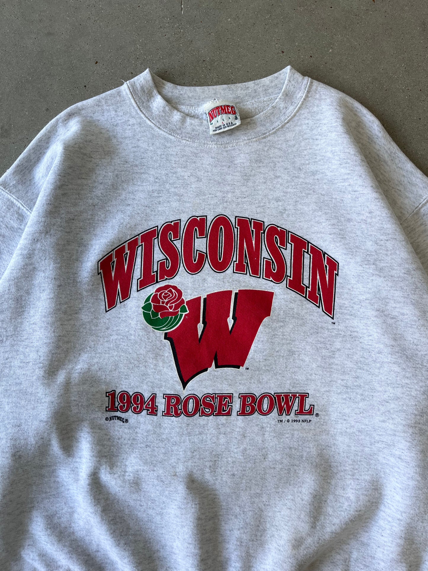 Vintage 1994 Wisconsin Rose Bowl Crewneck - L