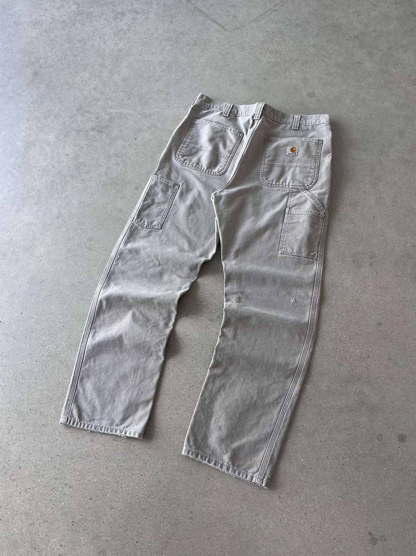 Vintage Carhartt Off-white Carpenter Pants - 34x32