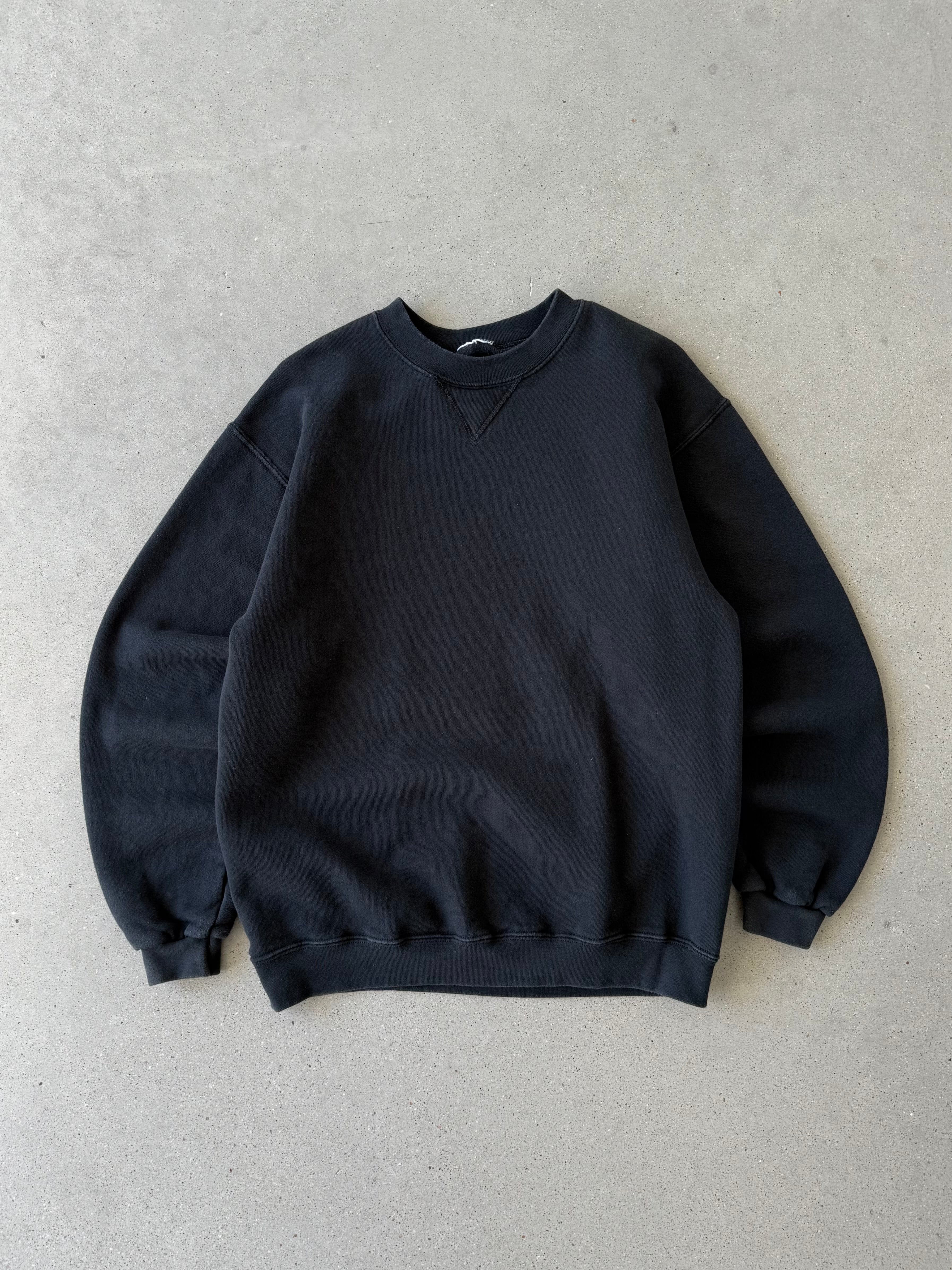 Vintage Black Crewneck  - M