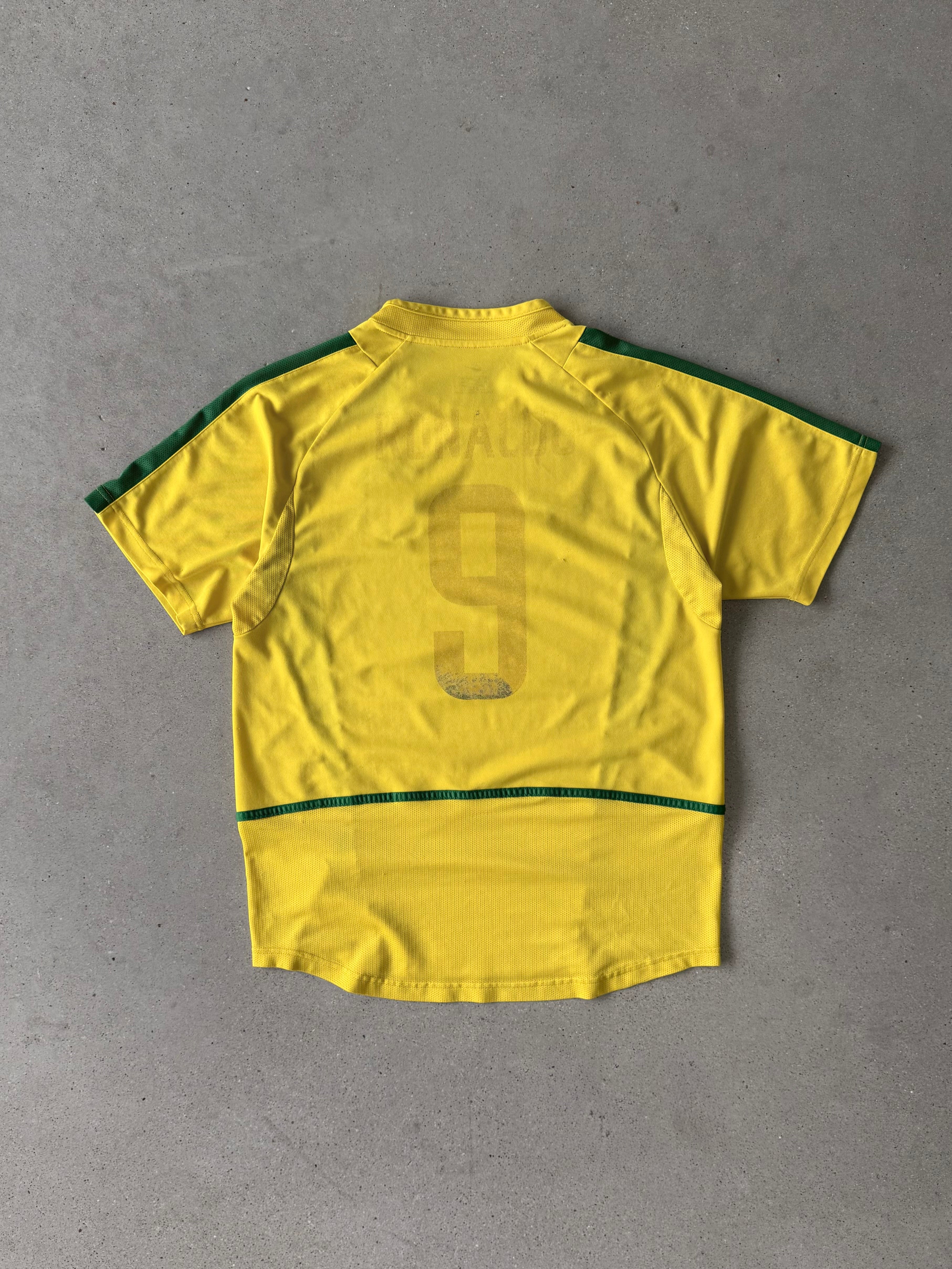 2002 Brazil World Cup Home Kit (Ronaldo #9) - XL