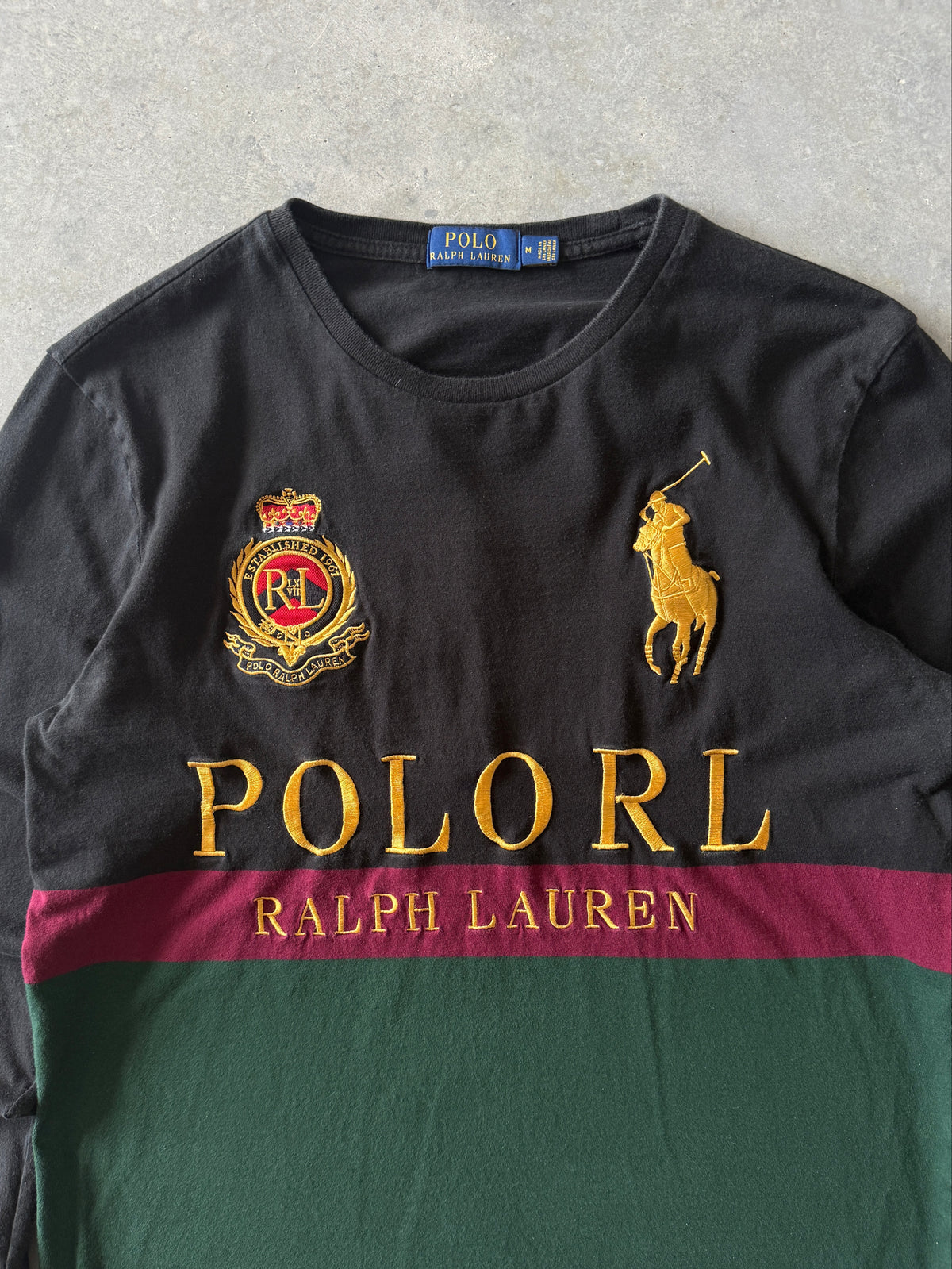 Vintage Polo Ralph Lauren Big Pony Long Sleeve T-shirt (M)