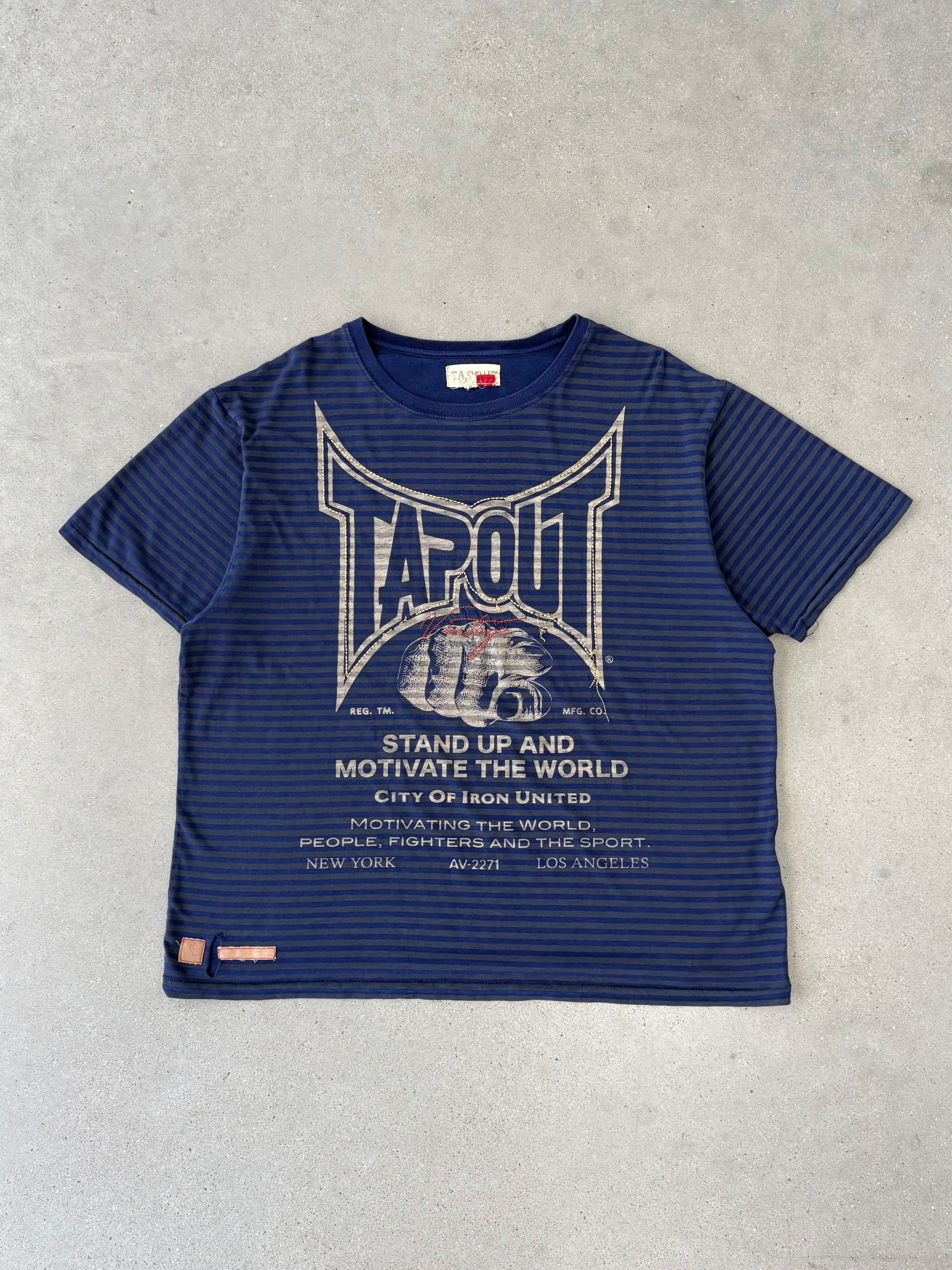 Vintage Tapout Striped Tee - XXL