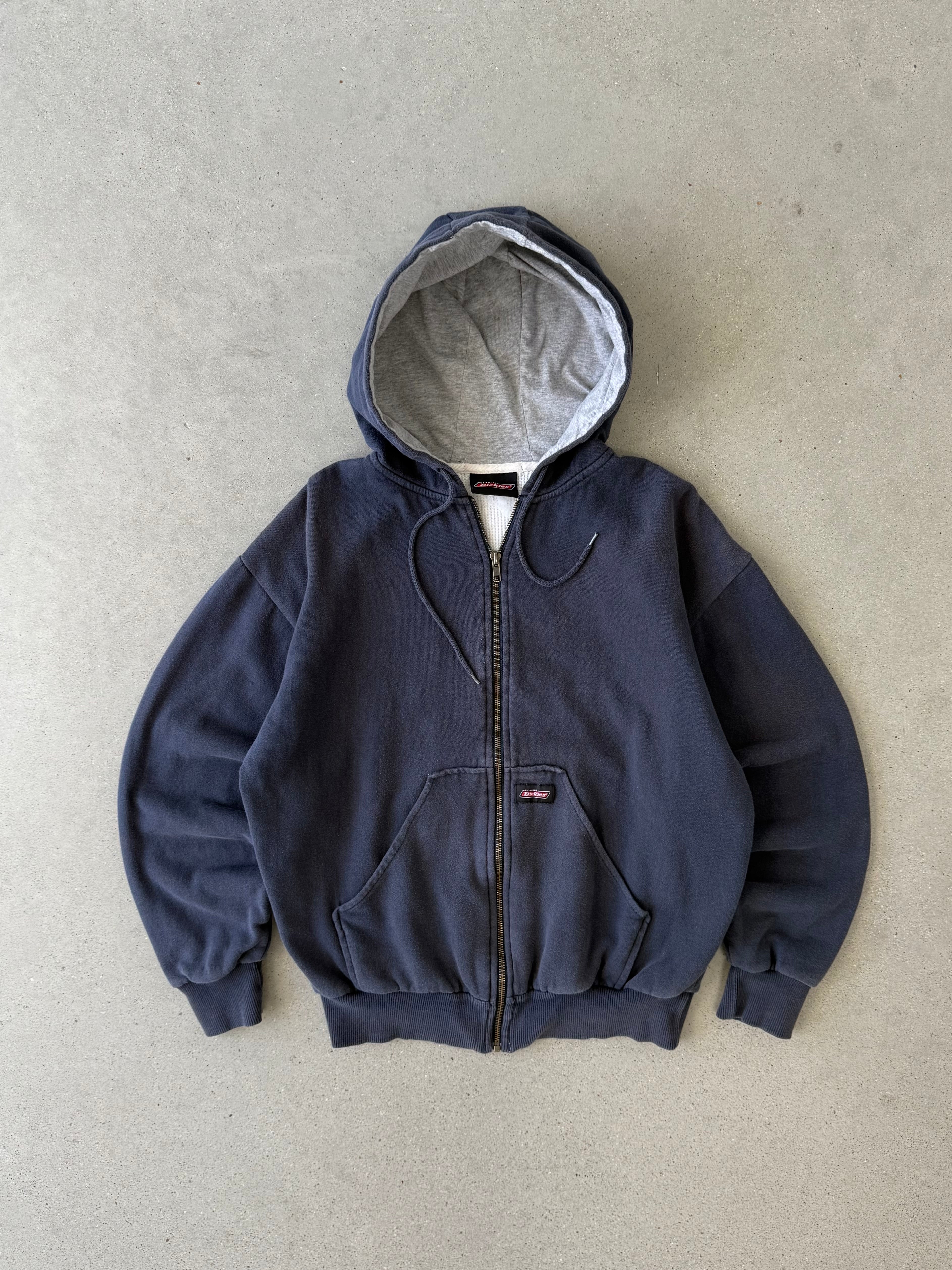 Vintage Dickies Thermal-lined Zip-up Hoodie - M