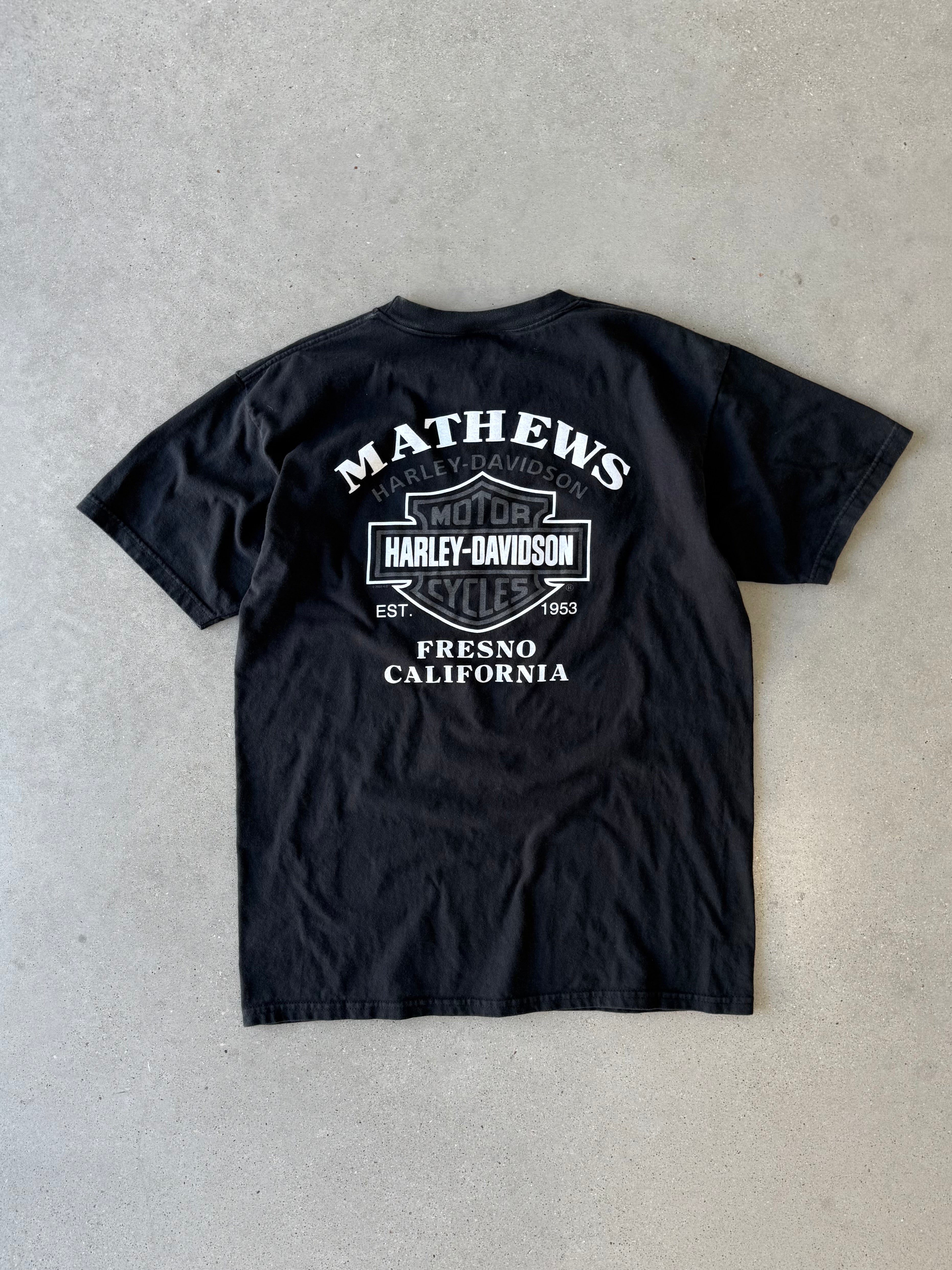 Vintage Fresno California Harley Davidson Tee - L