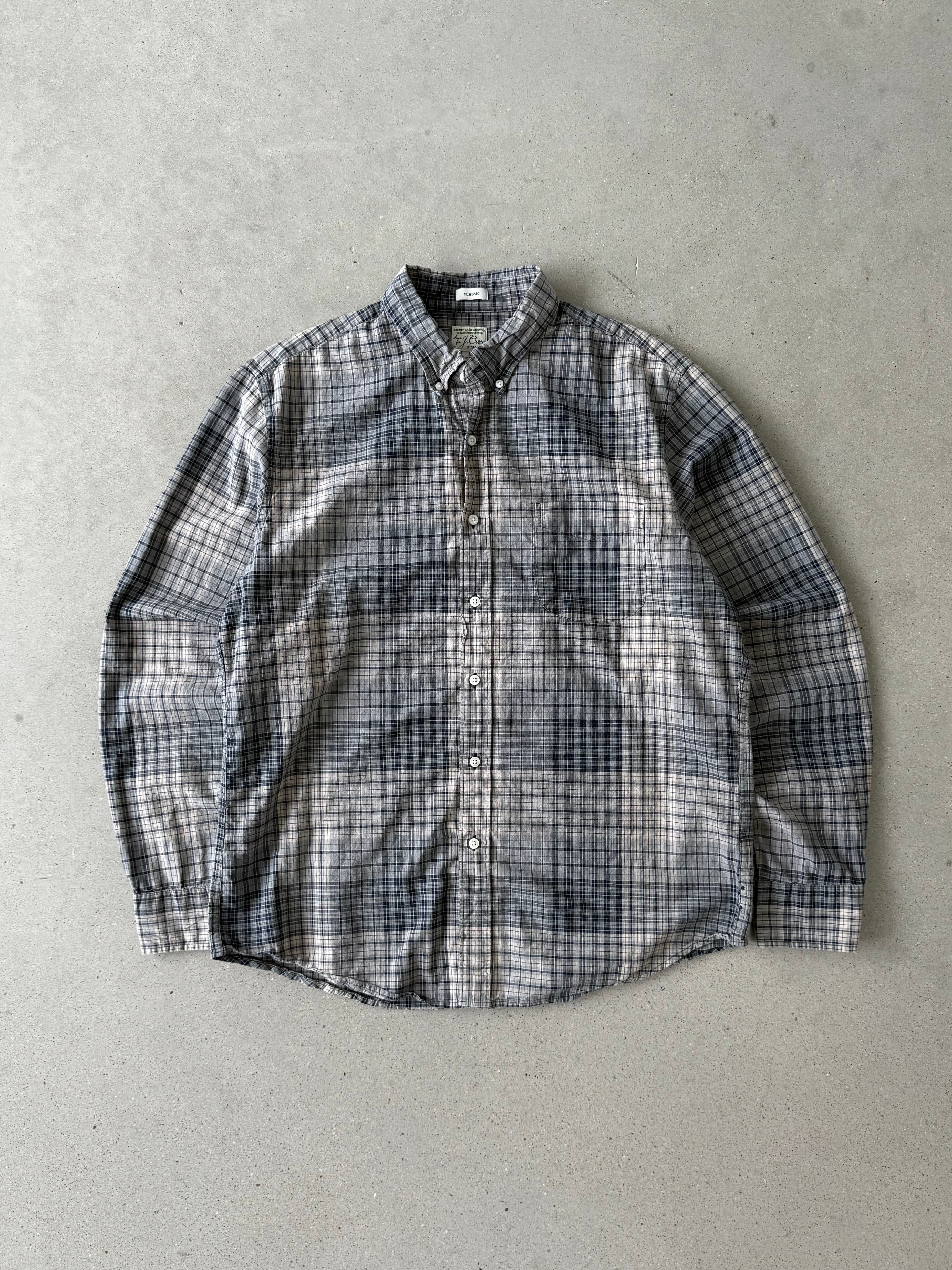 Vintage J. Crew Plaid Button-up - L
