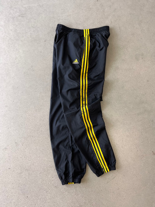 Vintage Adidas Black/Yellow Track Pants - L