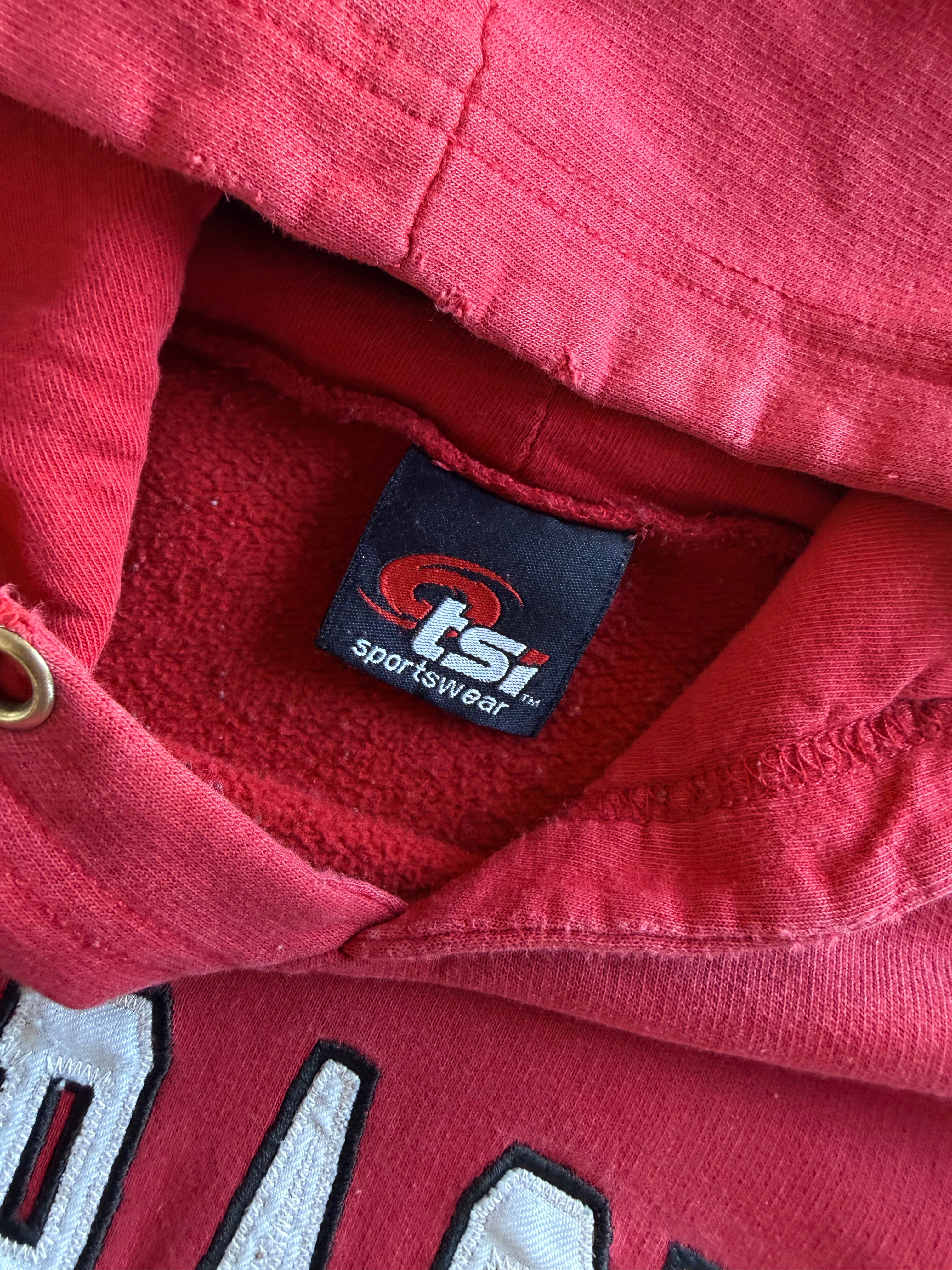Vintage 2000s Nebraska Distressed Boxy Hoodie (L)