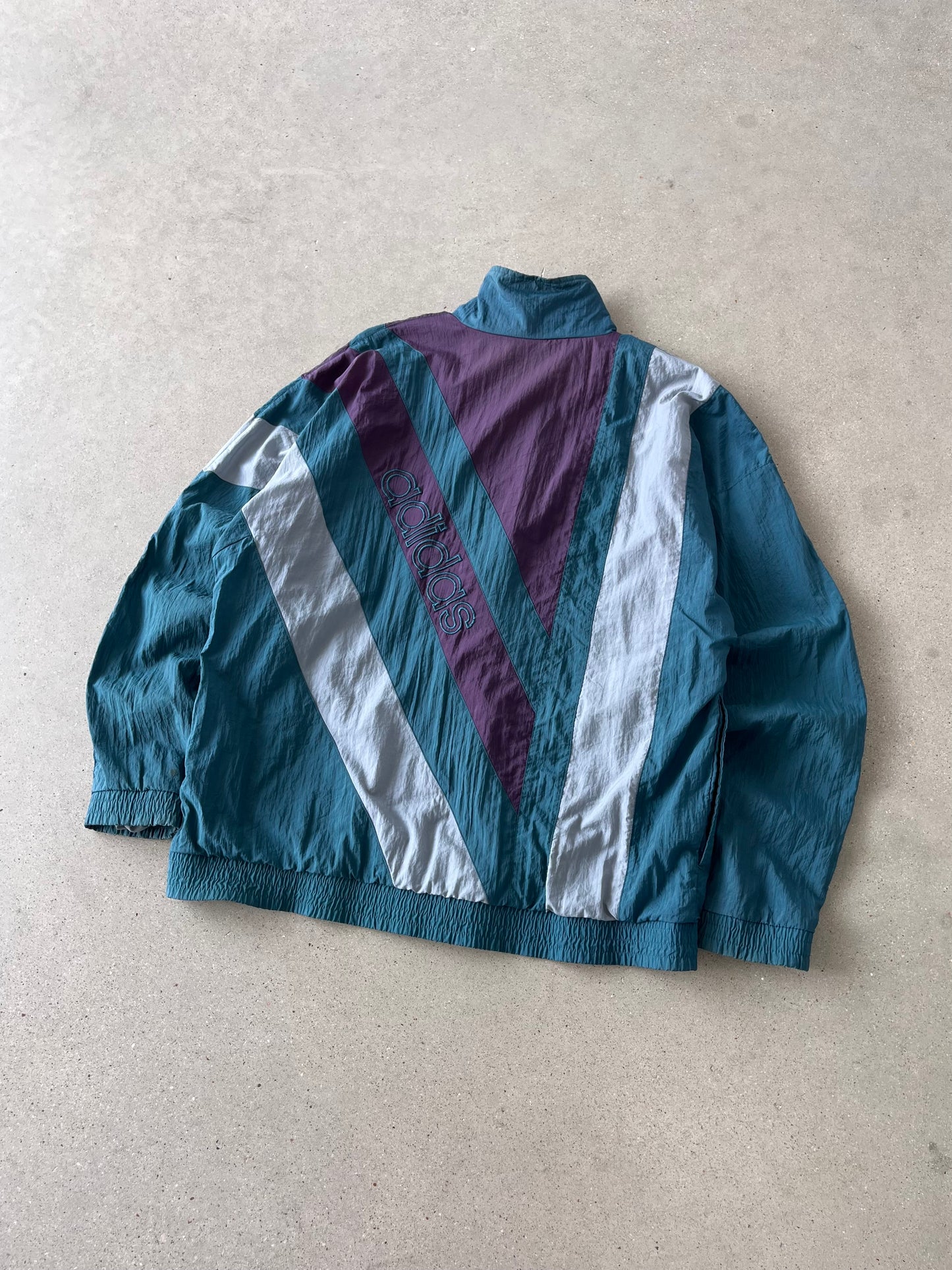 Vintage Adidas Aqua Green Track Suit 2 Piece Set - L