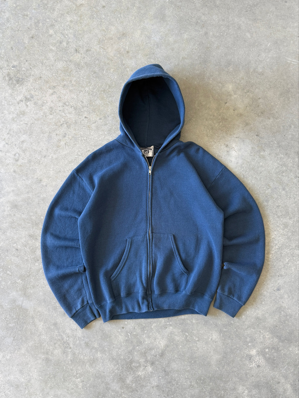 Vintage 1990s Blue Lee Zip-up Hoodie (S)