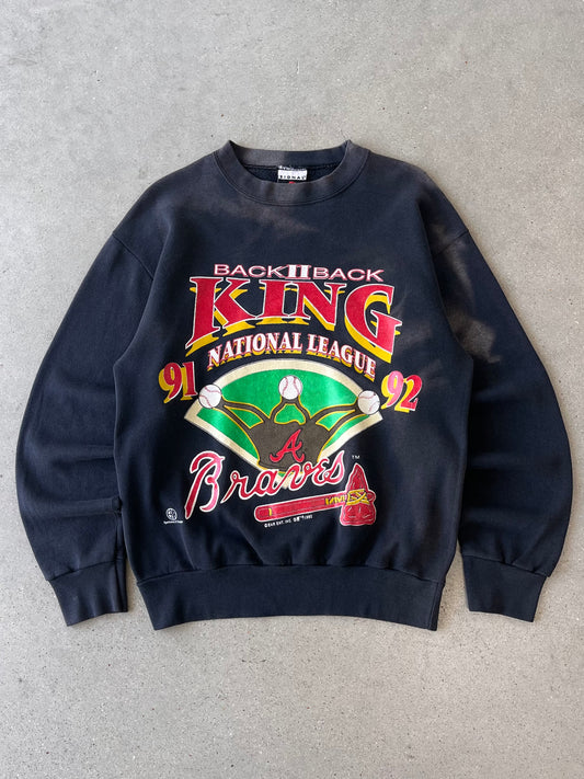 Vintage 1992 Atlanta Braves "Back 2 Back" Crewneck - L