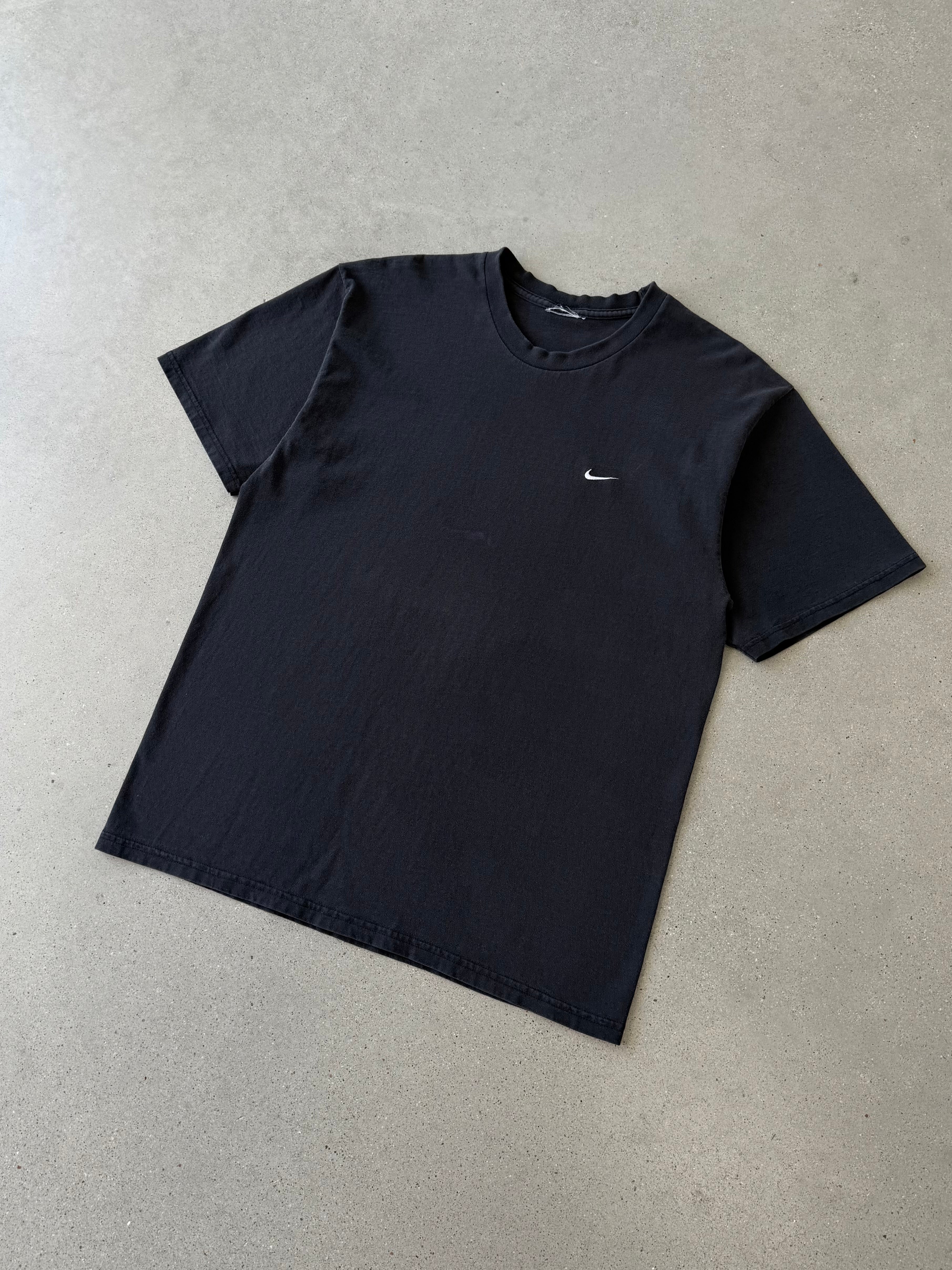 Vintage Nike Mini Swoosh Black Tee - L
