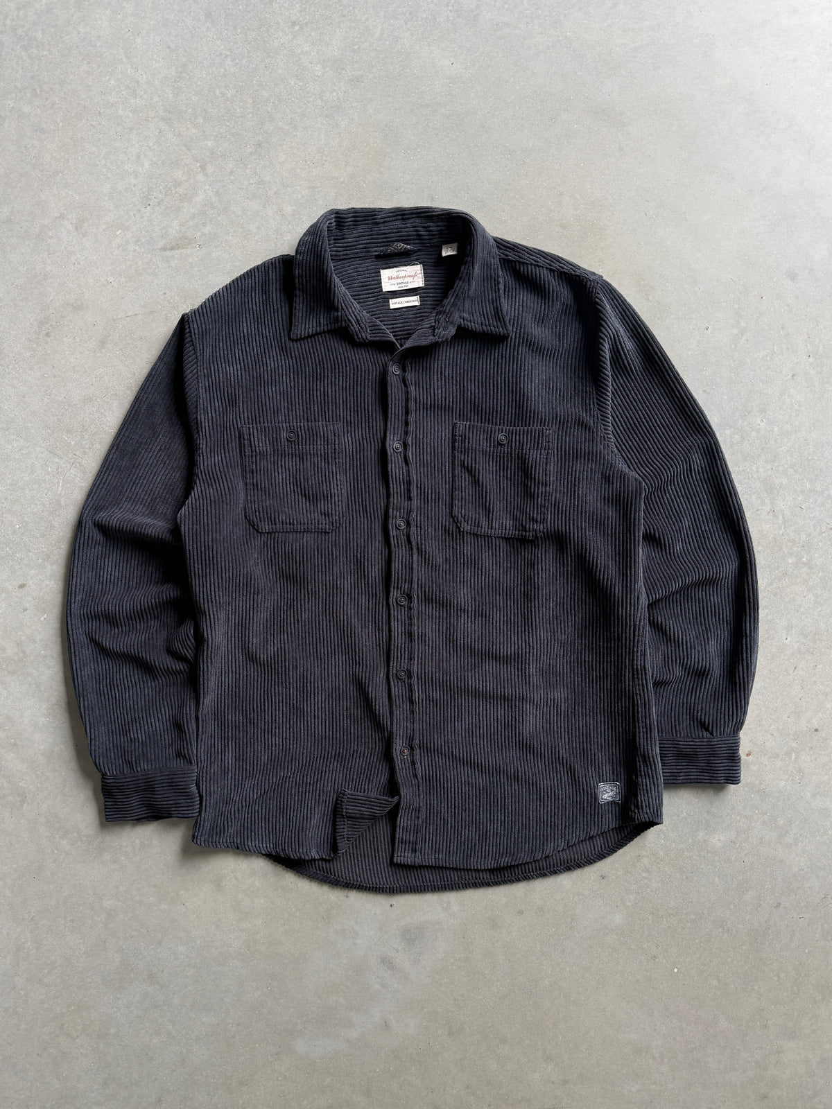 Vintage Weatherproof Corduroy Button Up (L)