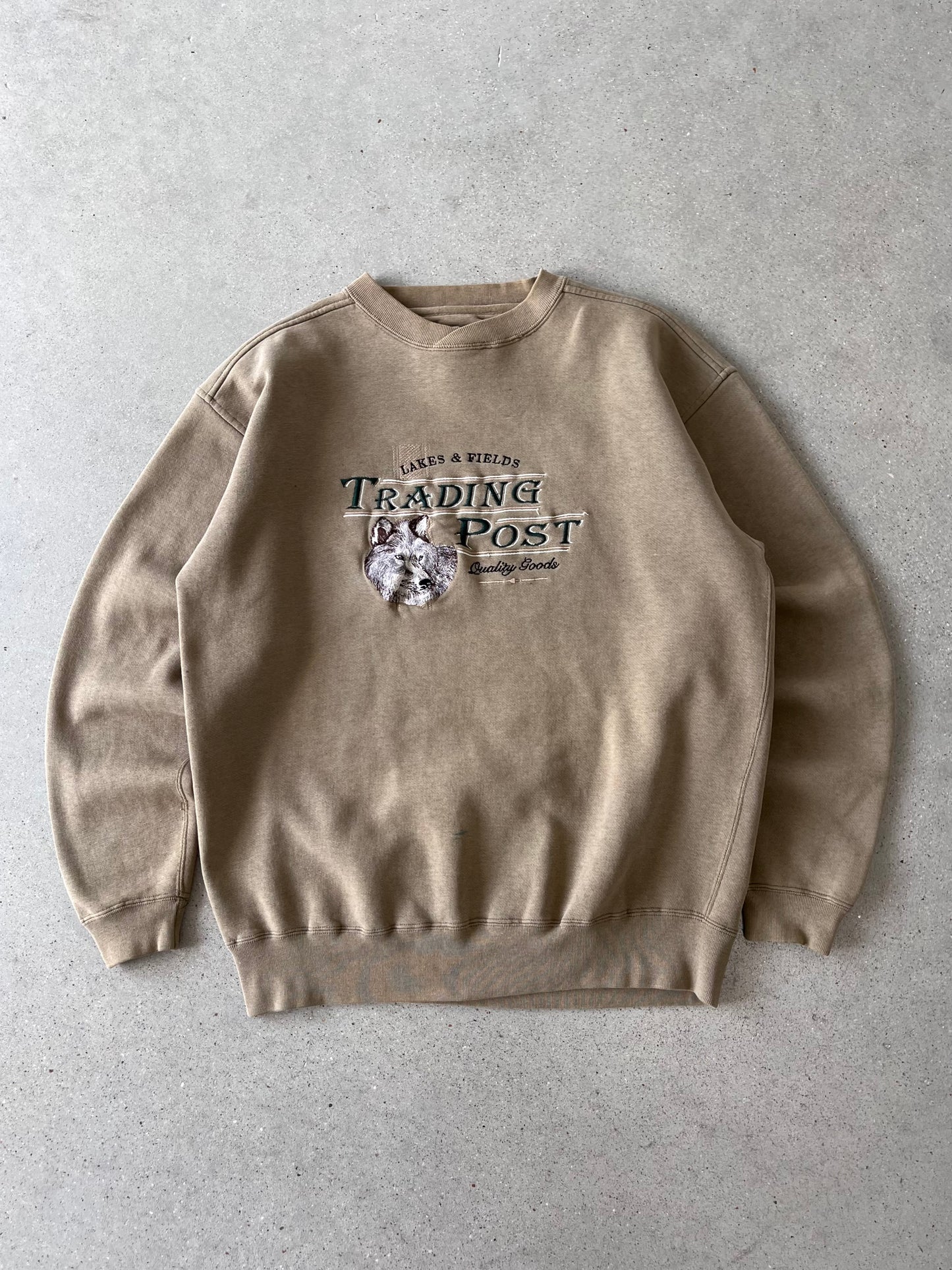 Vintage Trading Post Embroidered Crewneck - M