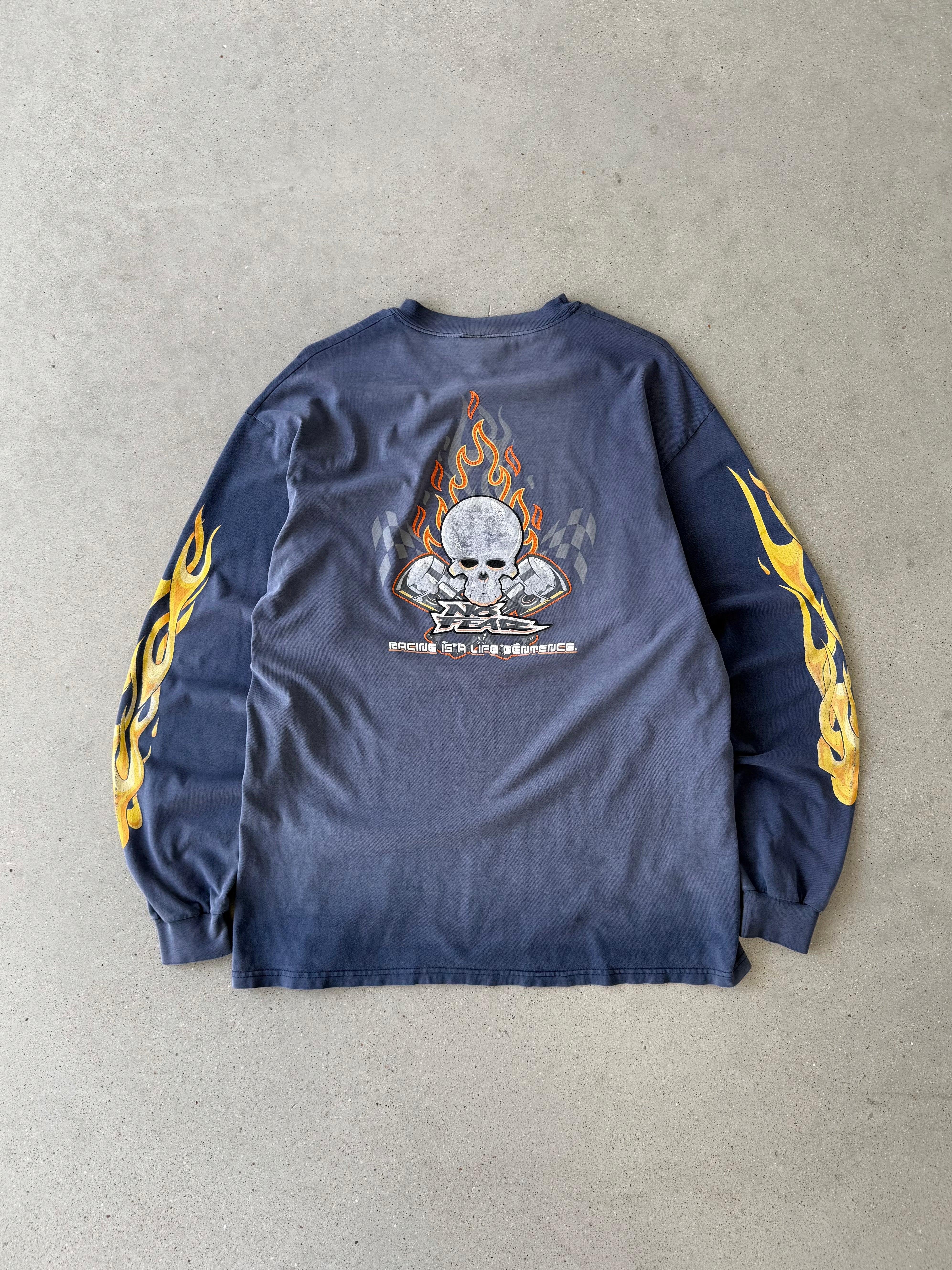Vintage No Fear Flamed Long Sleeve - L