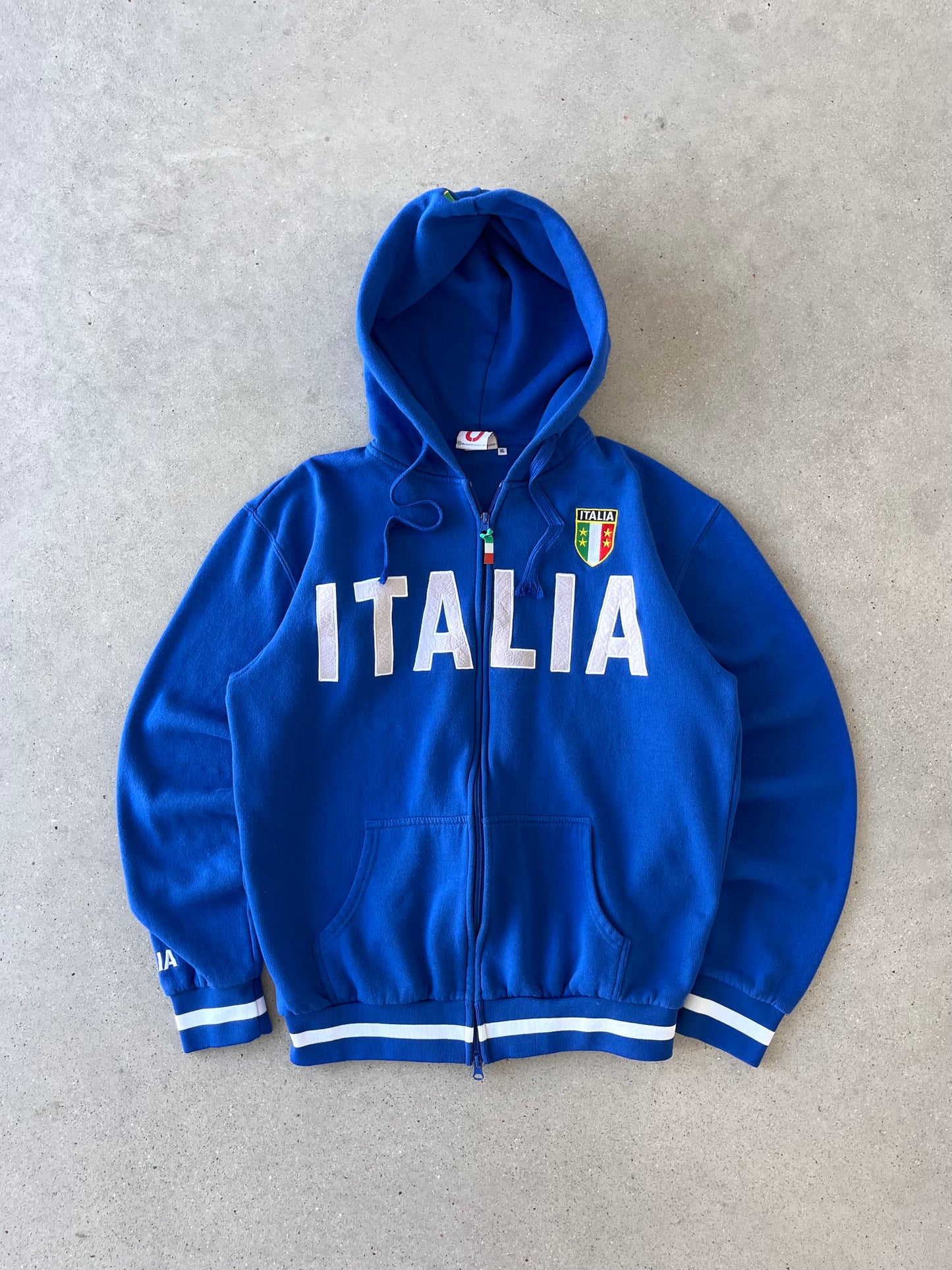 Vintage ITALIA Zip-up Hoodie - XL