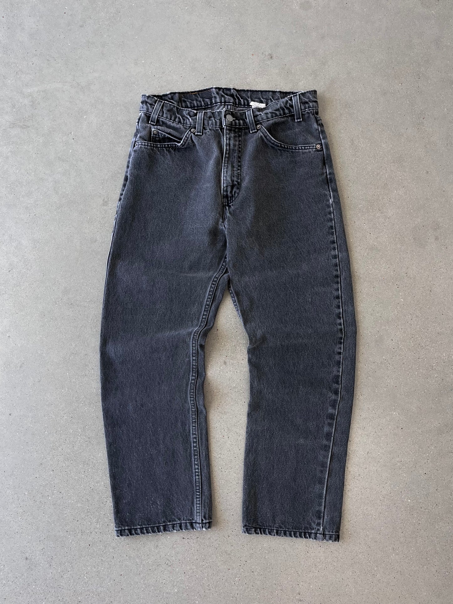 Vintage Levi's 505 Orange Tab Black Denim - 30x27