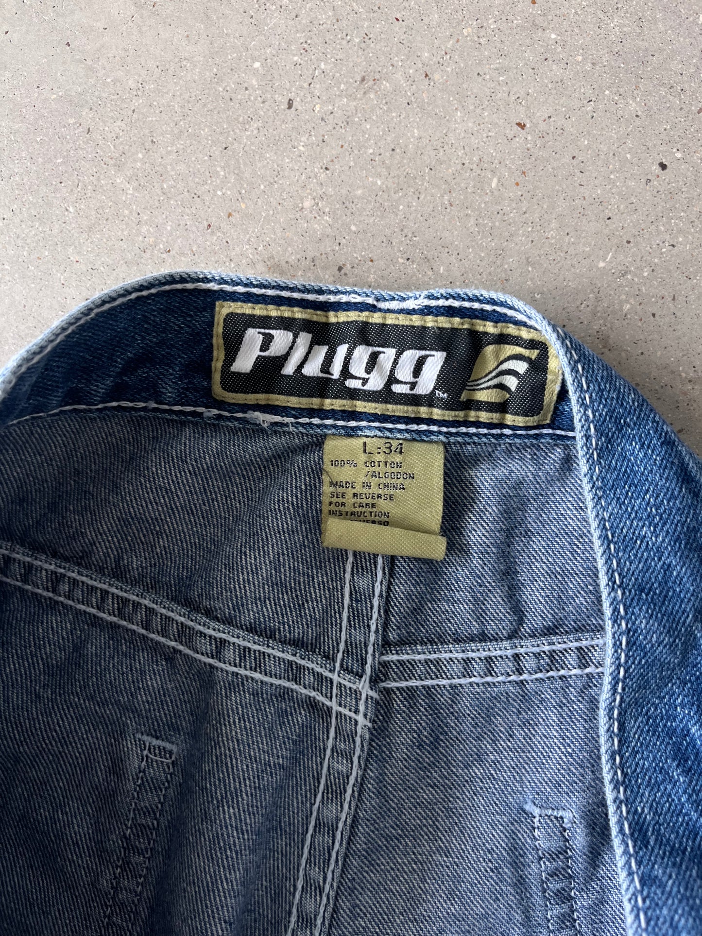 Vintage Y2K Plugg Denim Pants -34 W