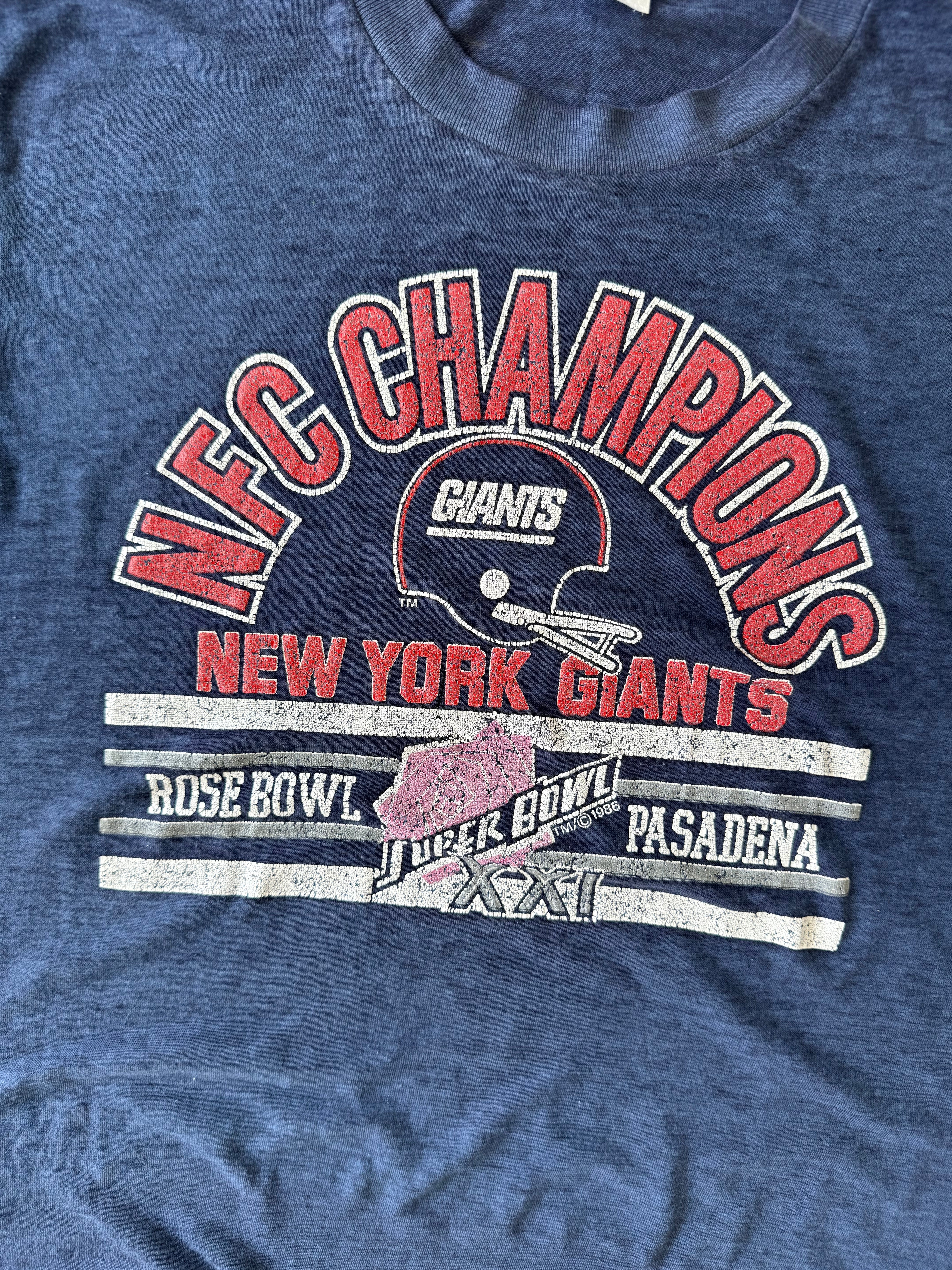Vintage 1986 NY Giants Paper-thin Tee - S