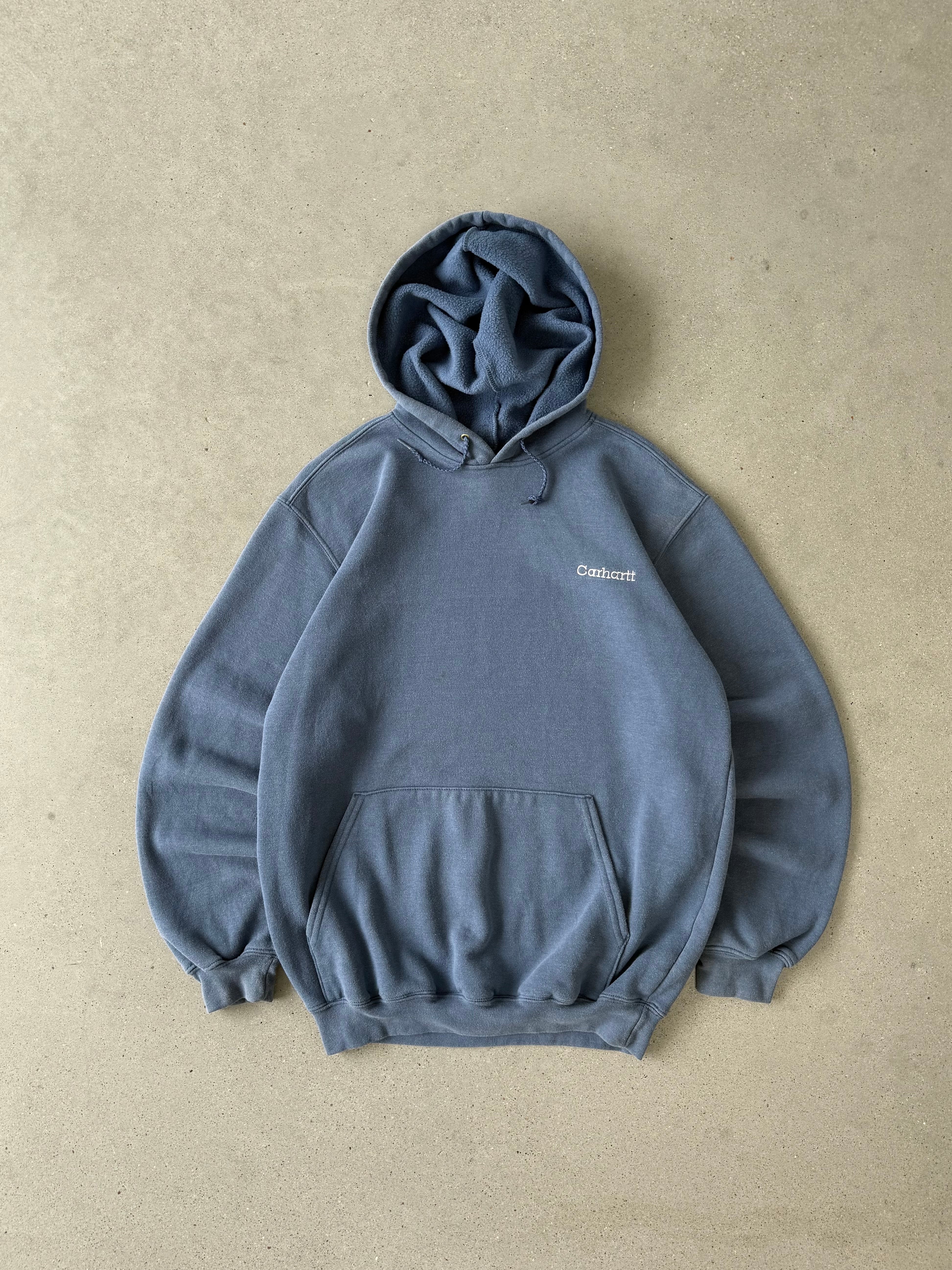 Vintage Carhartt Sage Blue Hoodie - S