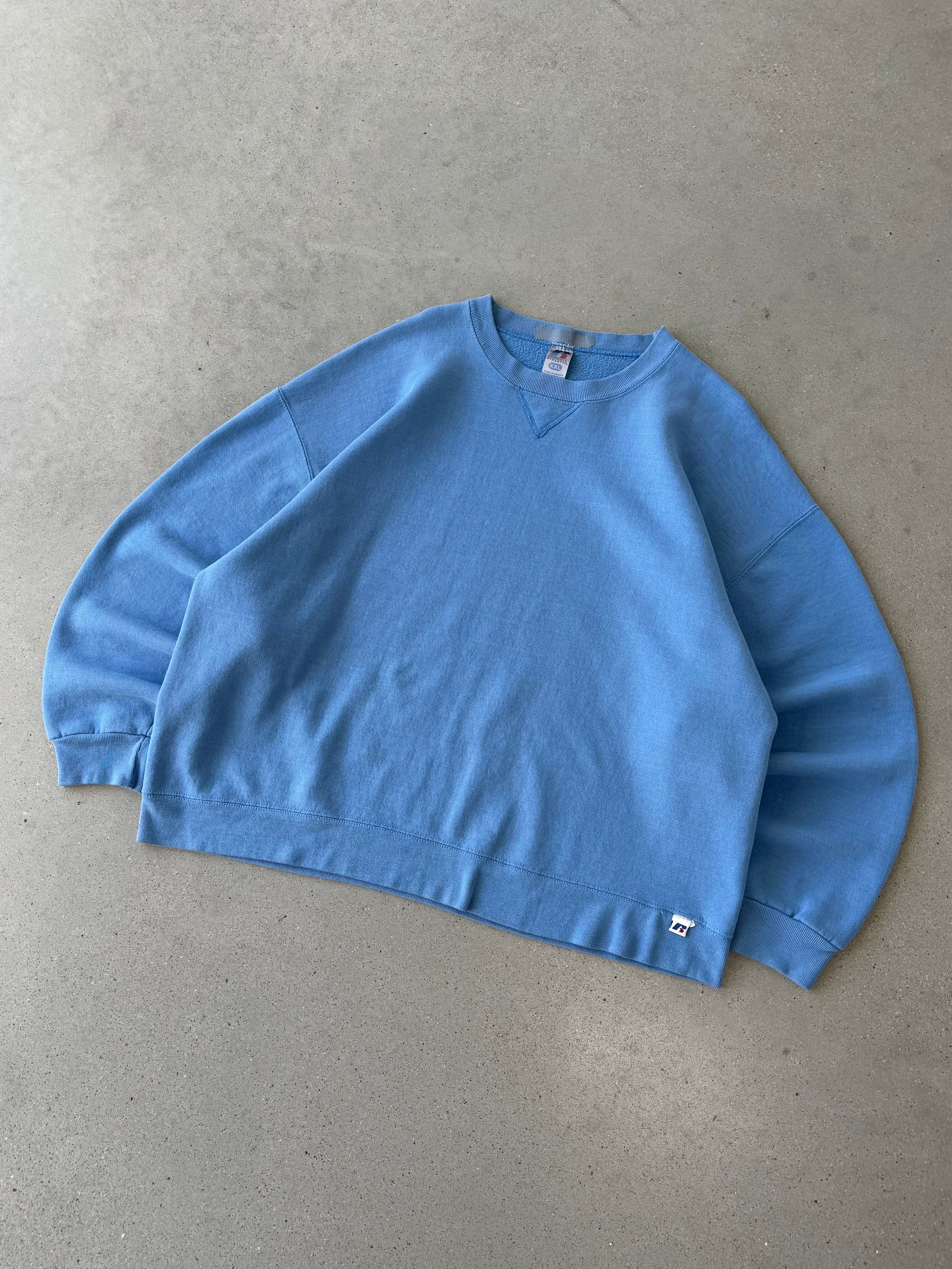 Vintage Russell Athletic Baby Blue Sweatshirt - XXL