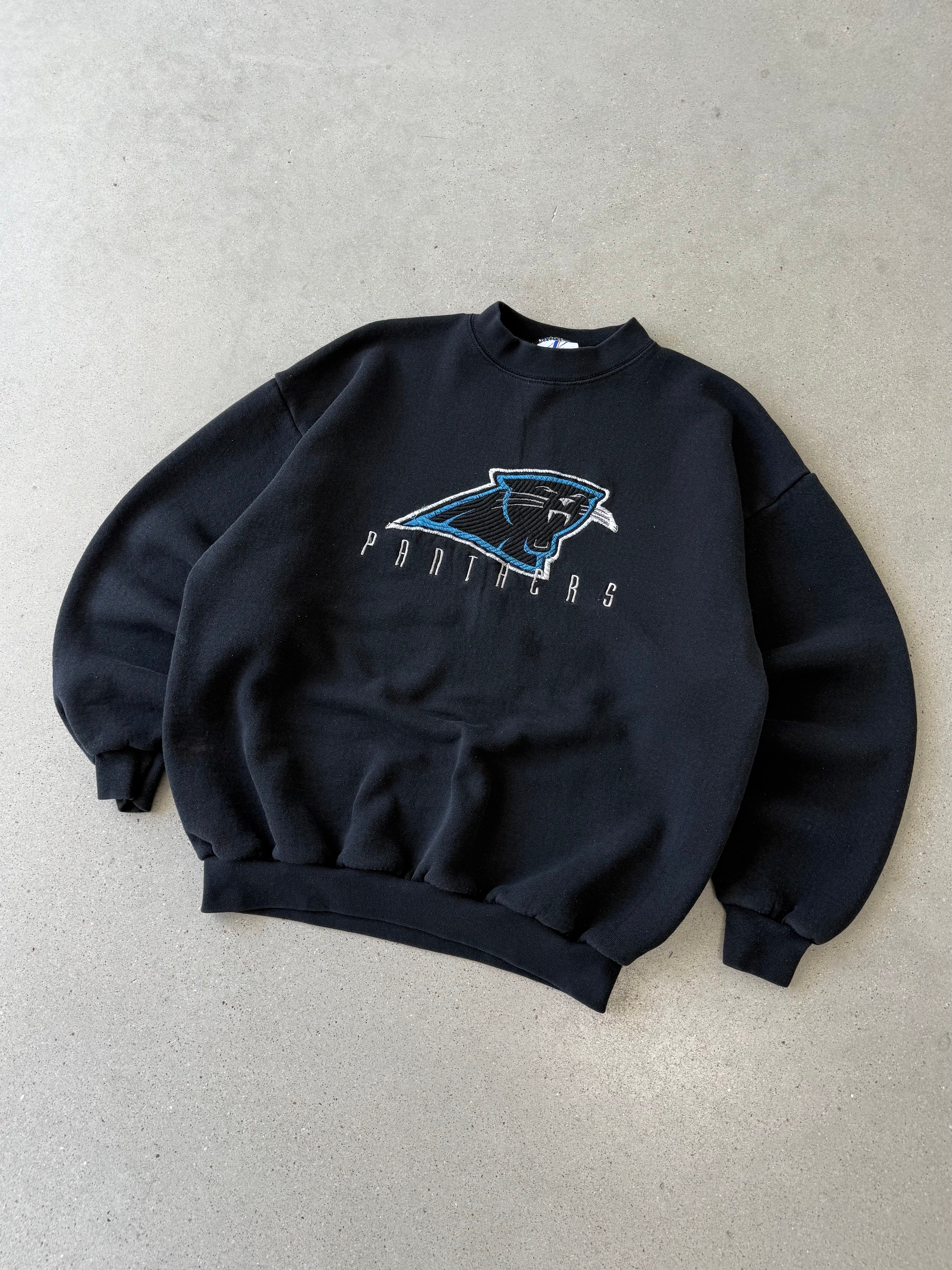 Vintage Panthers Black Sweatshirt  - L