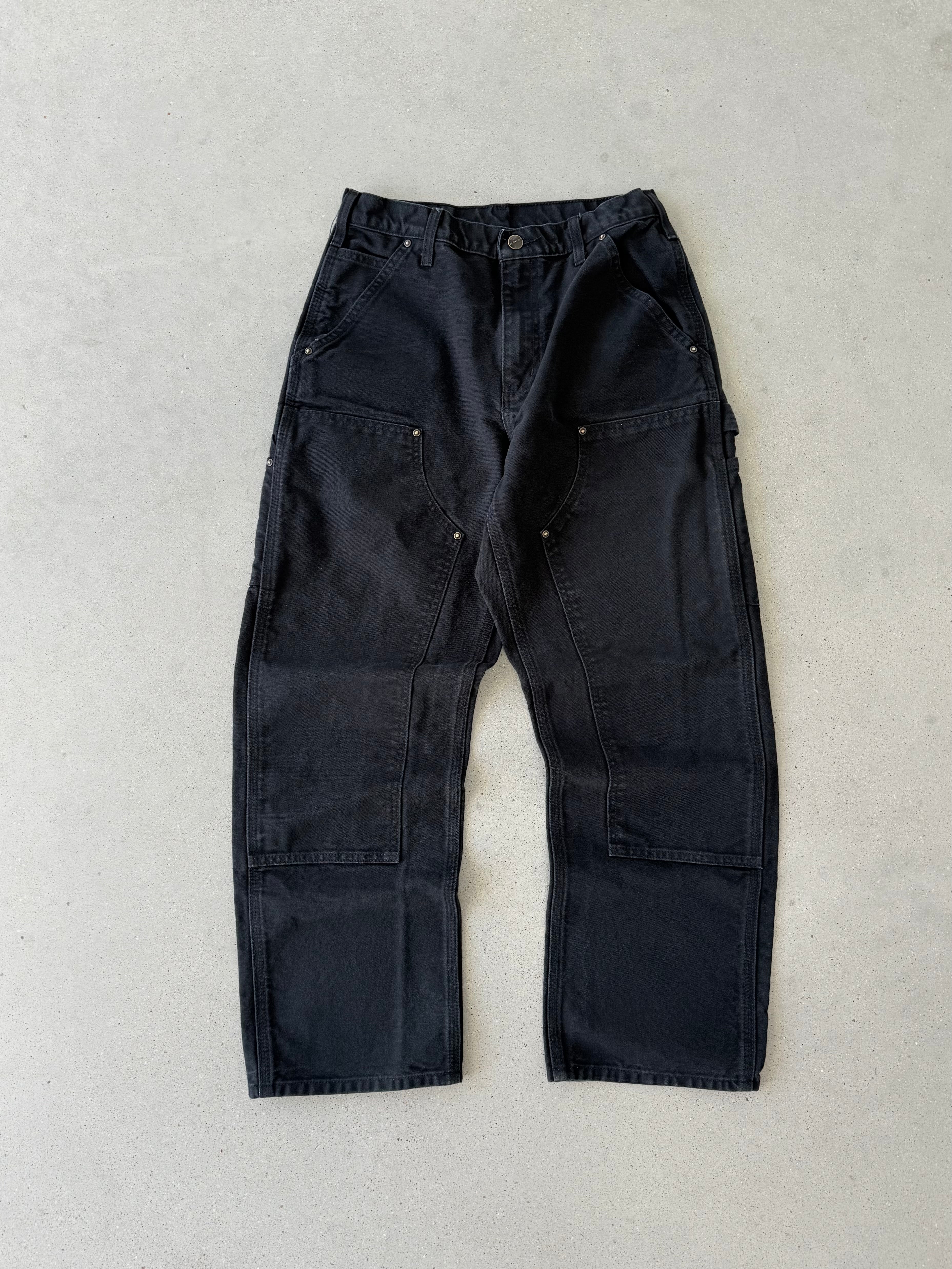 Vintage Carhartt Black Double Knees - 28x29