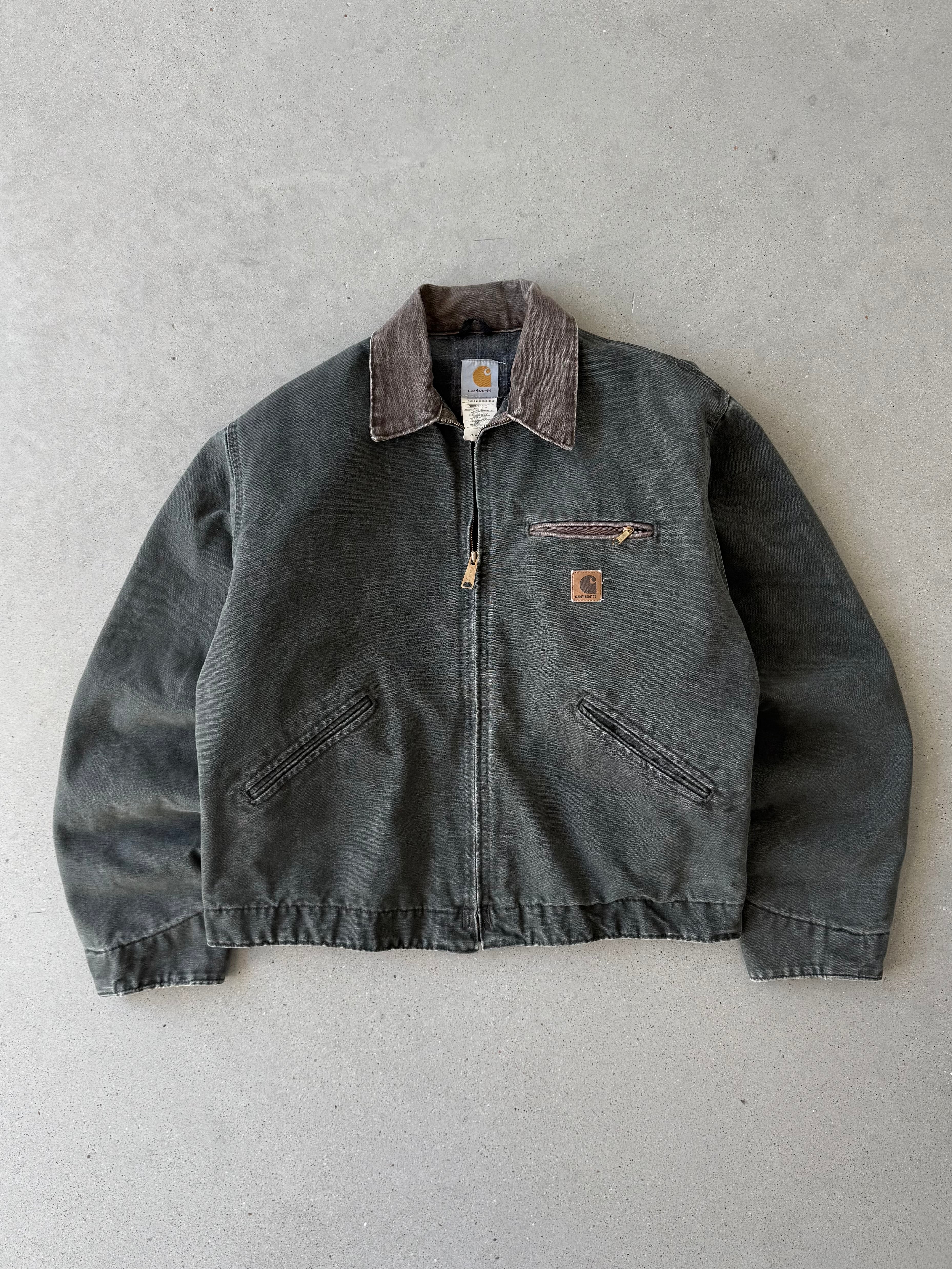 Vintage Carhartt Forest J97 MOS Green Detroit Jacket - L
