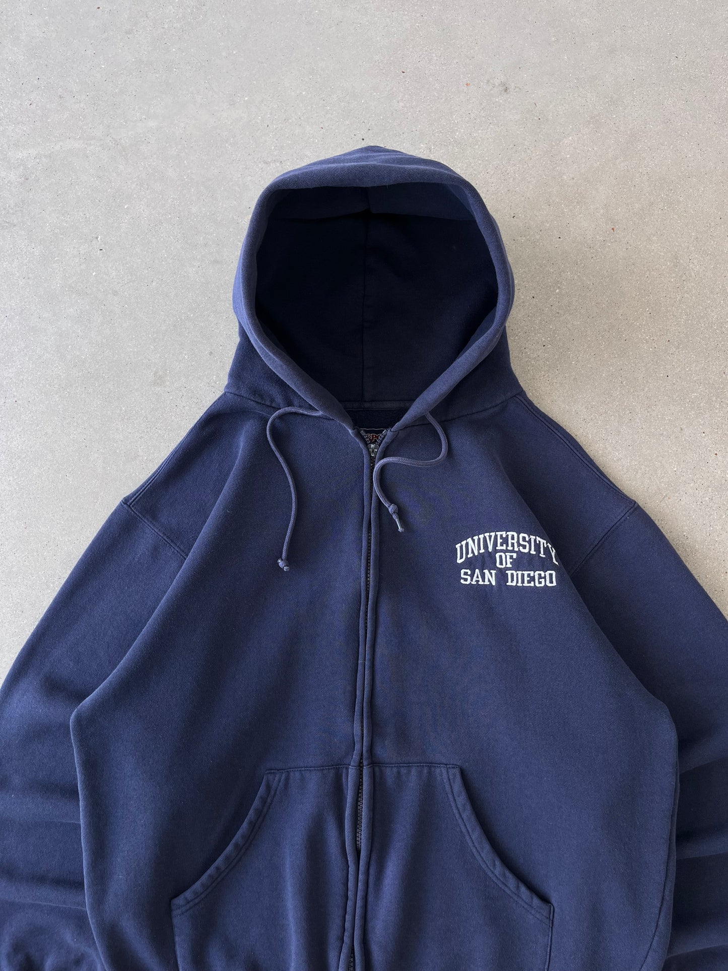 Vintage University of San Diego Zip-up Hoodie - M