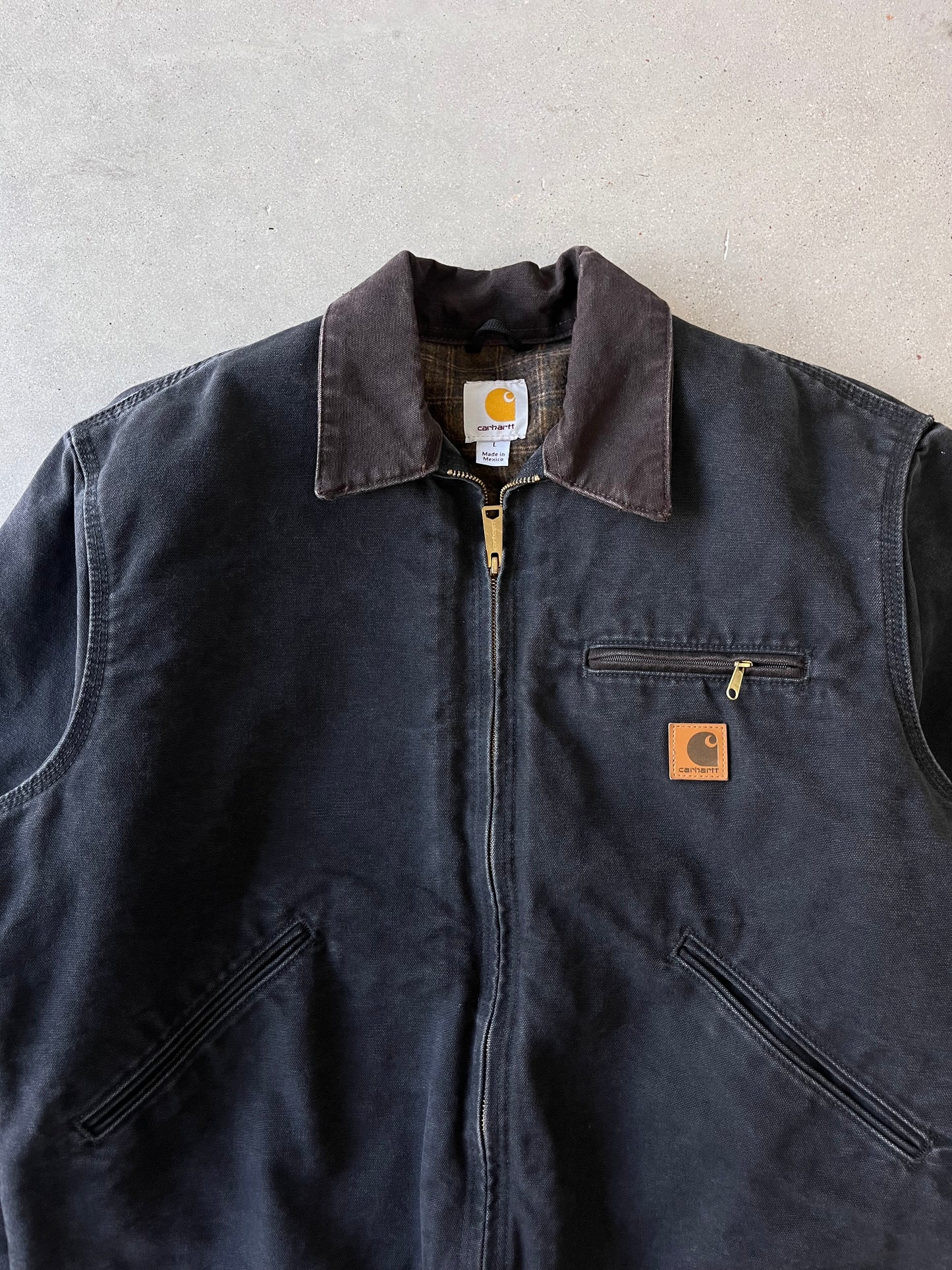 Vintage Carhartt Black Blanket-lined Detroit - L