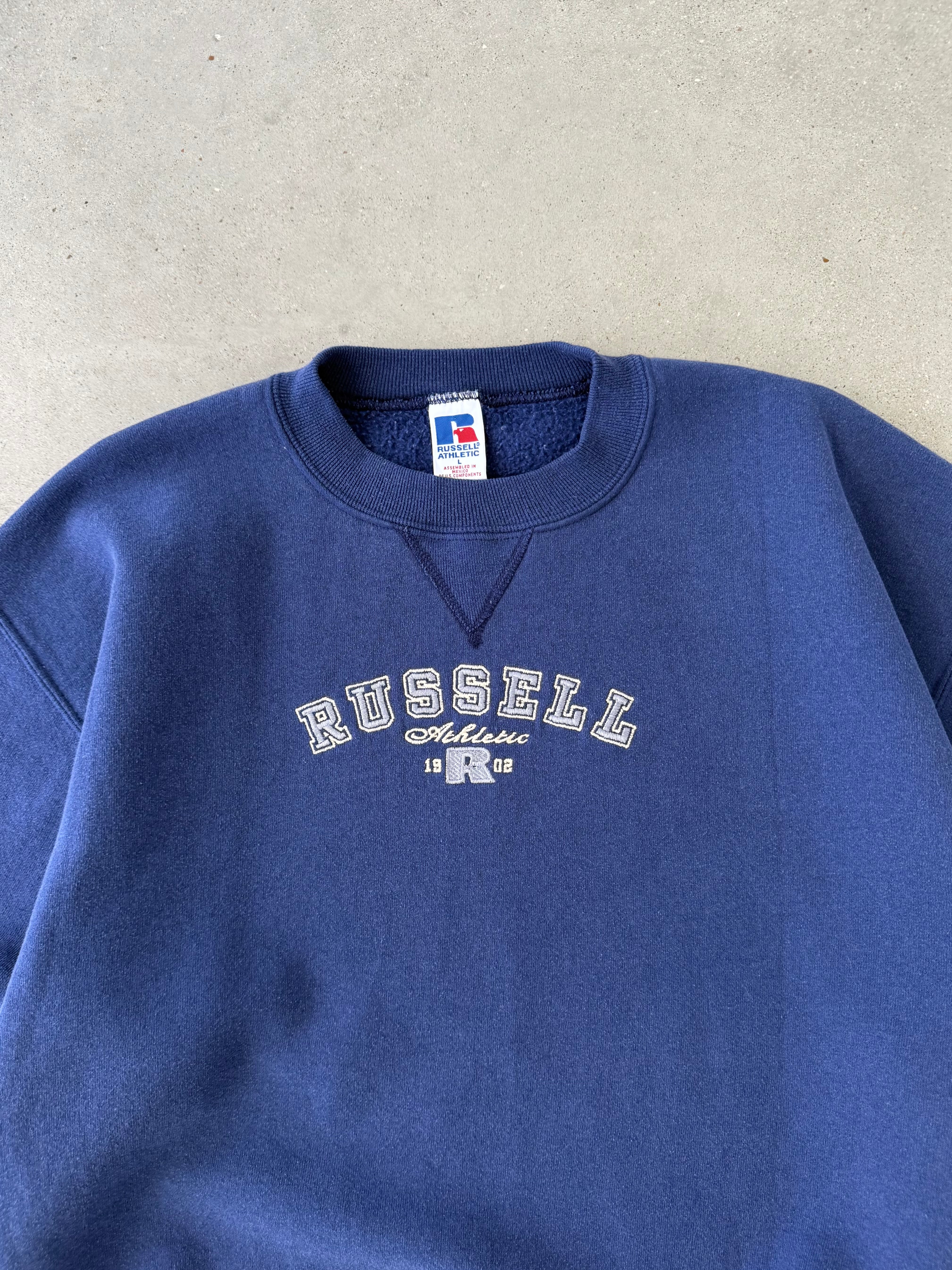 Vintage 90s Russell Athletic Embroidered Sweatshirt - L