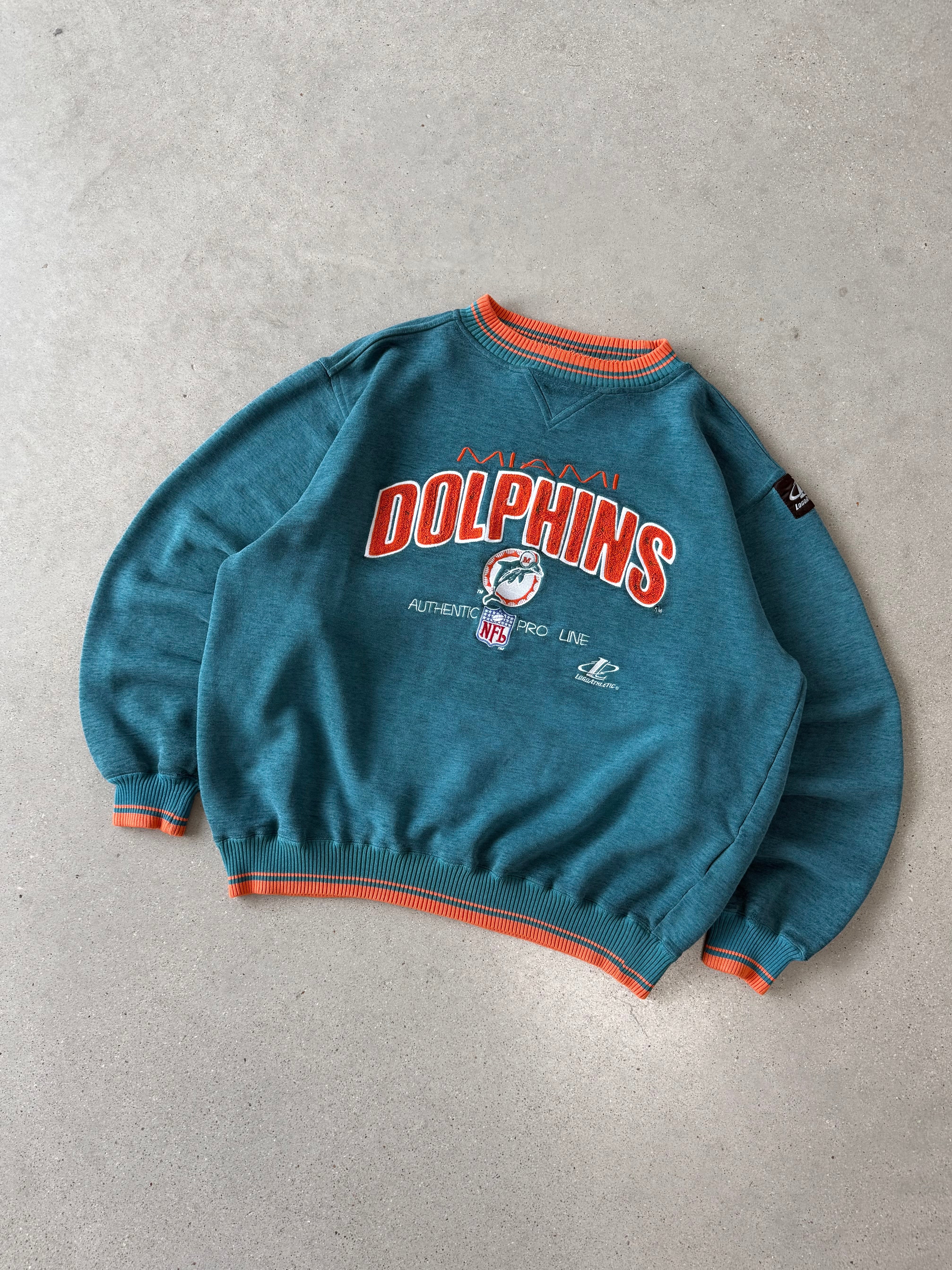 Vintage 1990s Miami Dolphins NFL Crewneck - L