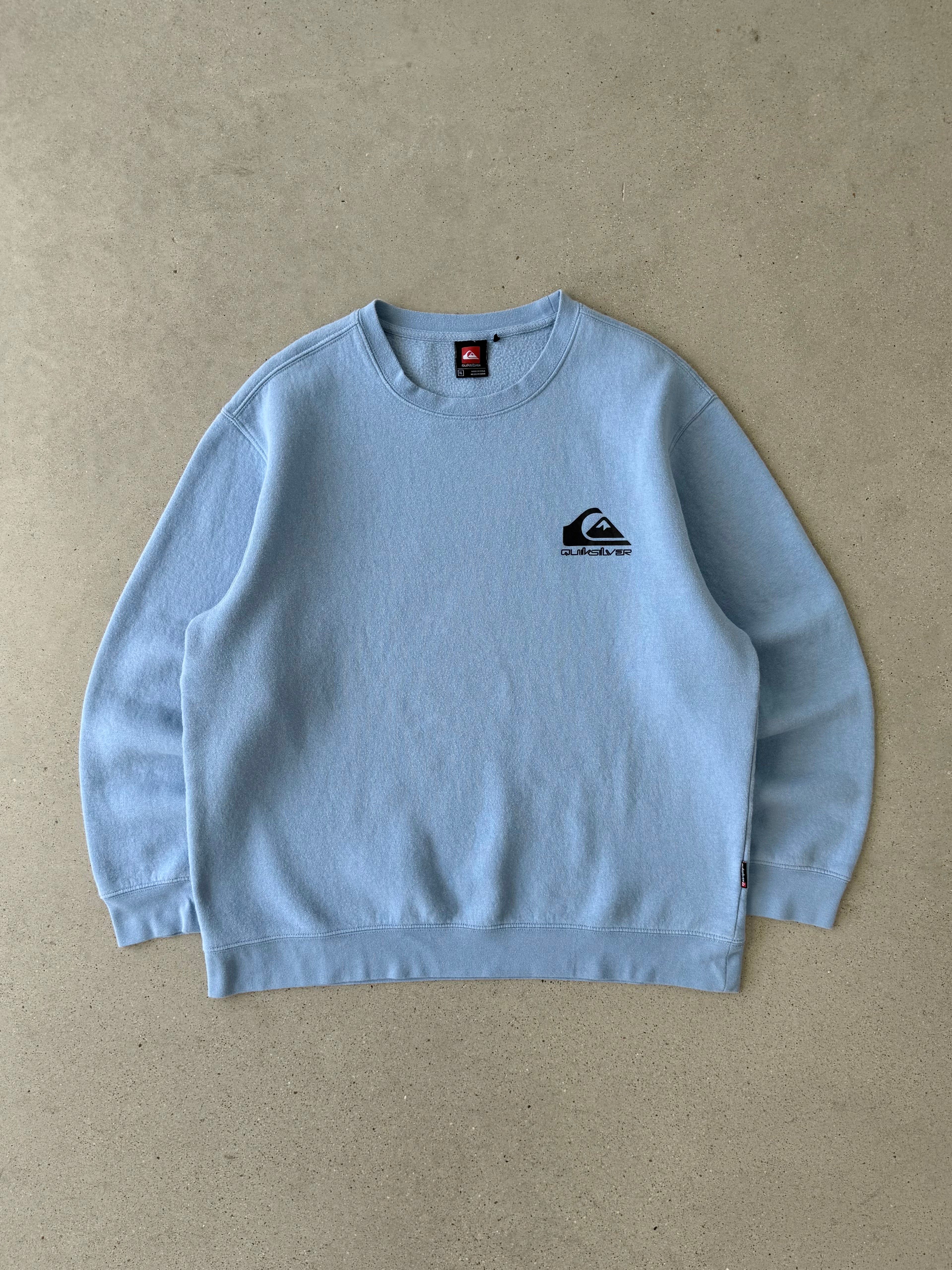 Vintage Quicksilver Sky Blue Crewneck - XL