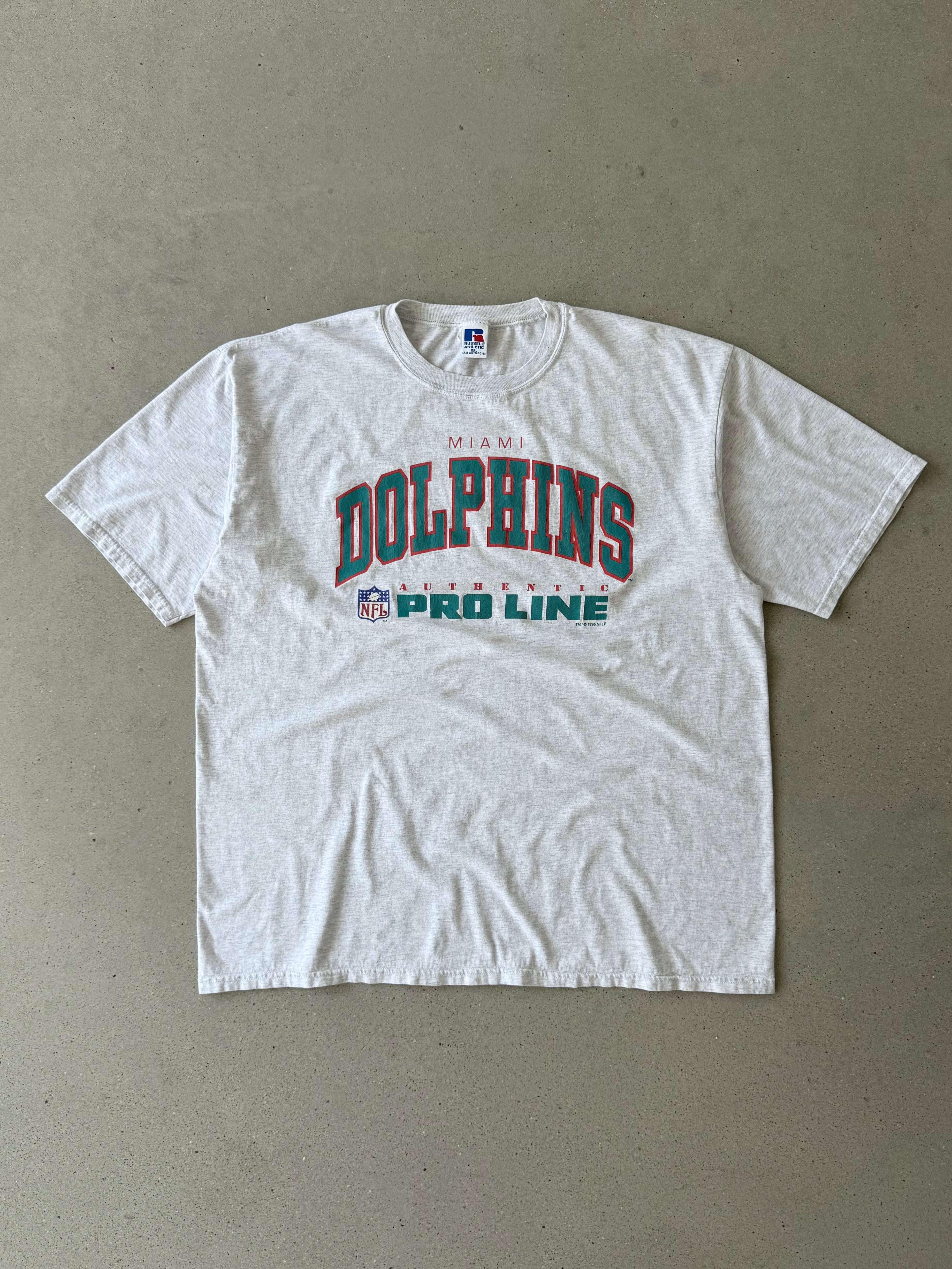 Vintage 1995 Miami Dolphins Russell Athletic NFL Tee - XXL