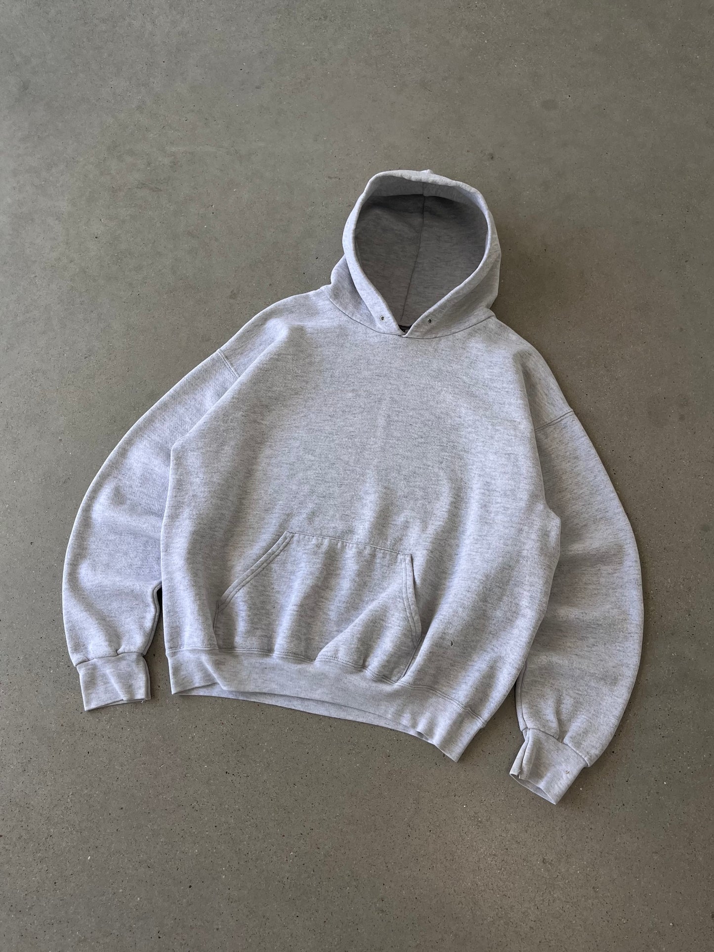 Vintage Franklin Heather-grey Hoodie - M