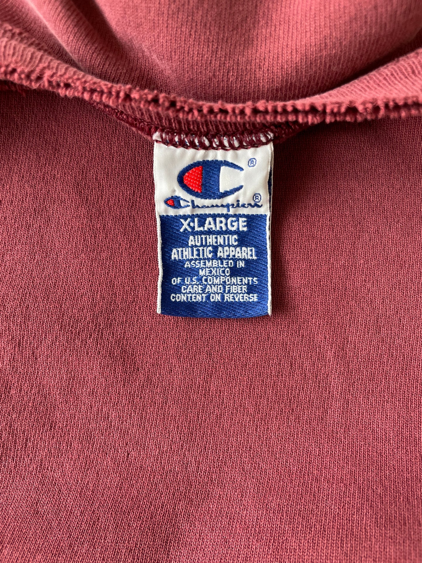 Vintage 90s Burgundy Champion Sweatshirt - XL